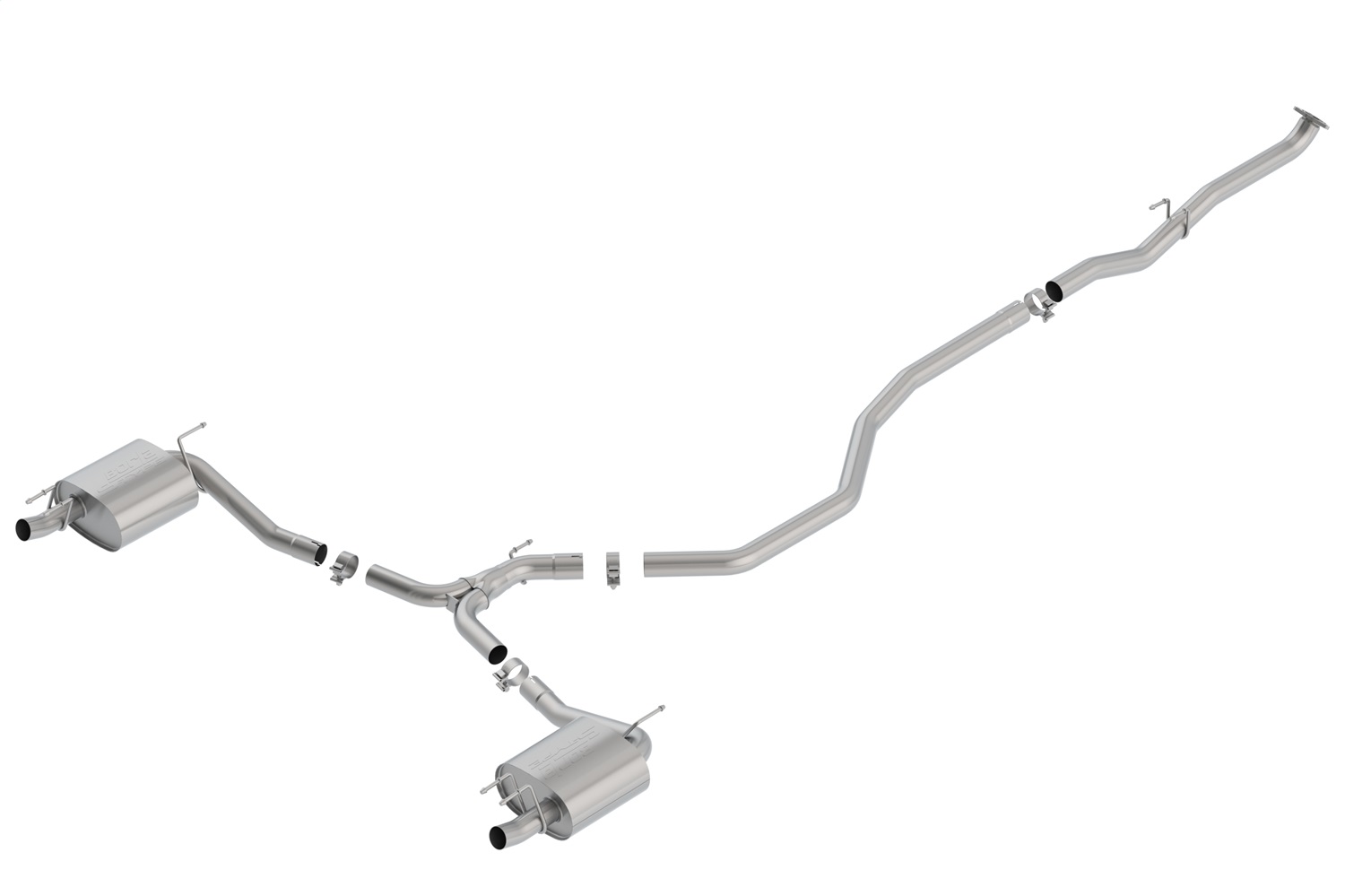 Borla 140786 - 18-19 Honda Accord Sport 2.0L Turbo FWD AT/MT 4DR 2.25in/2.75in S-Type Catback Exhaust