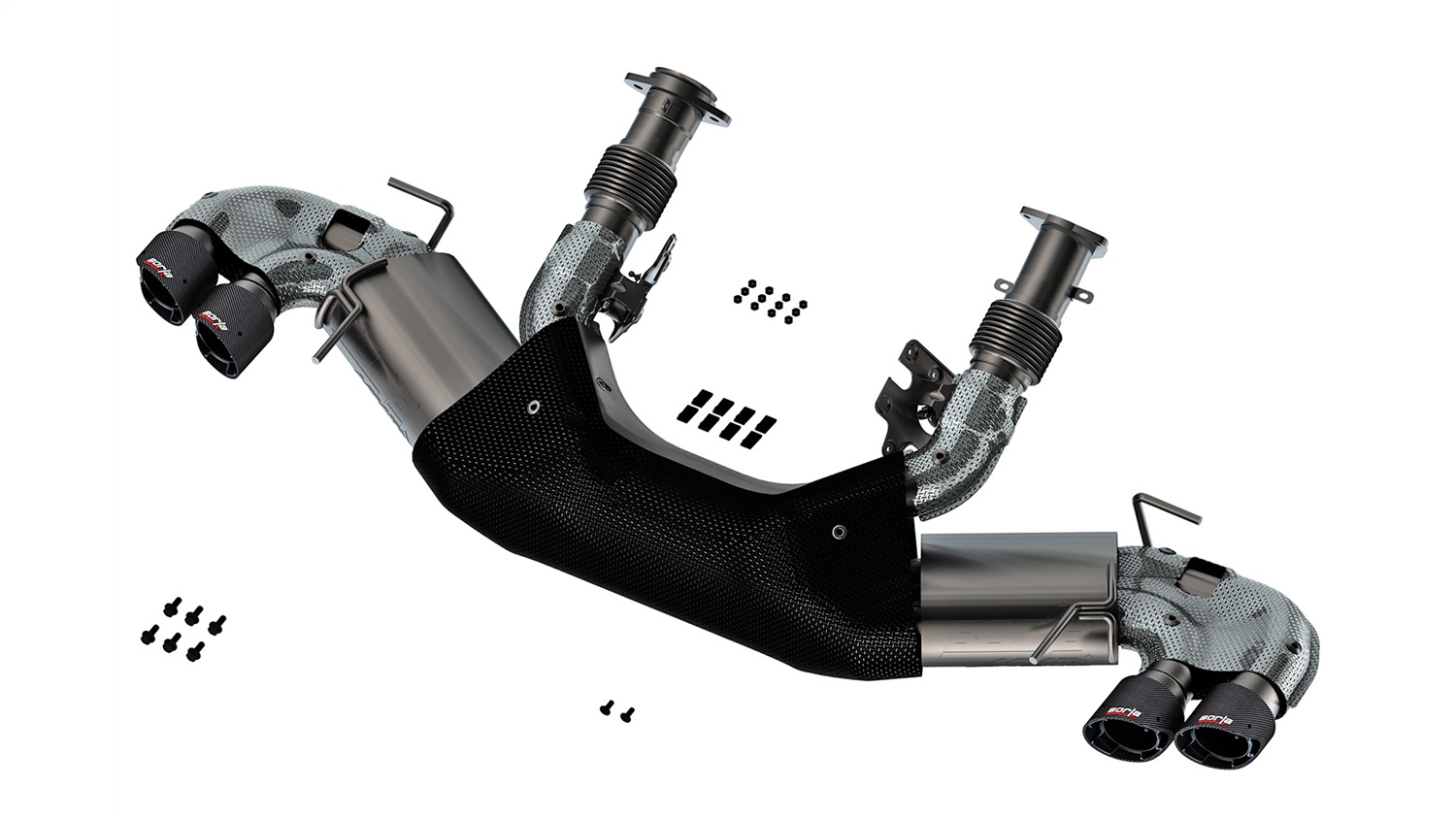 Borla 140841CF - 20-23 Chevy Corvette 6.2L V8 AT w/o NPP 3in ATAK Catback Exhaust - Carbon Fiber Tips