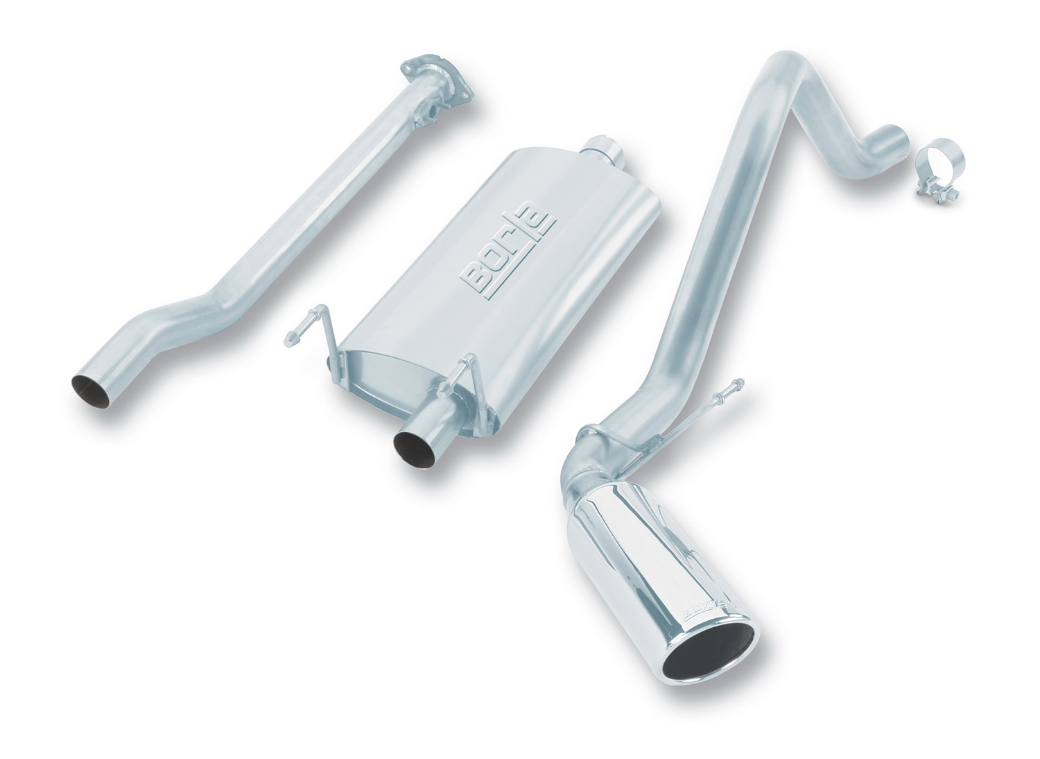 Borla 14945 - 00-04 Toyota Tacoma Pre-Runner 3.4L V6 4WD 2Dr EC/SB SS Catback Truck Side Exit Exhaust