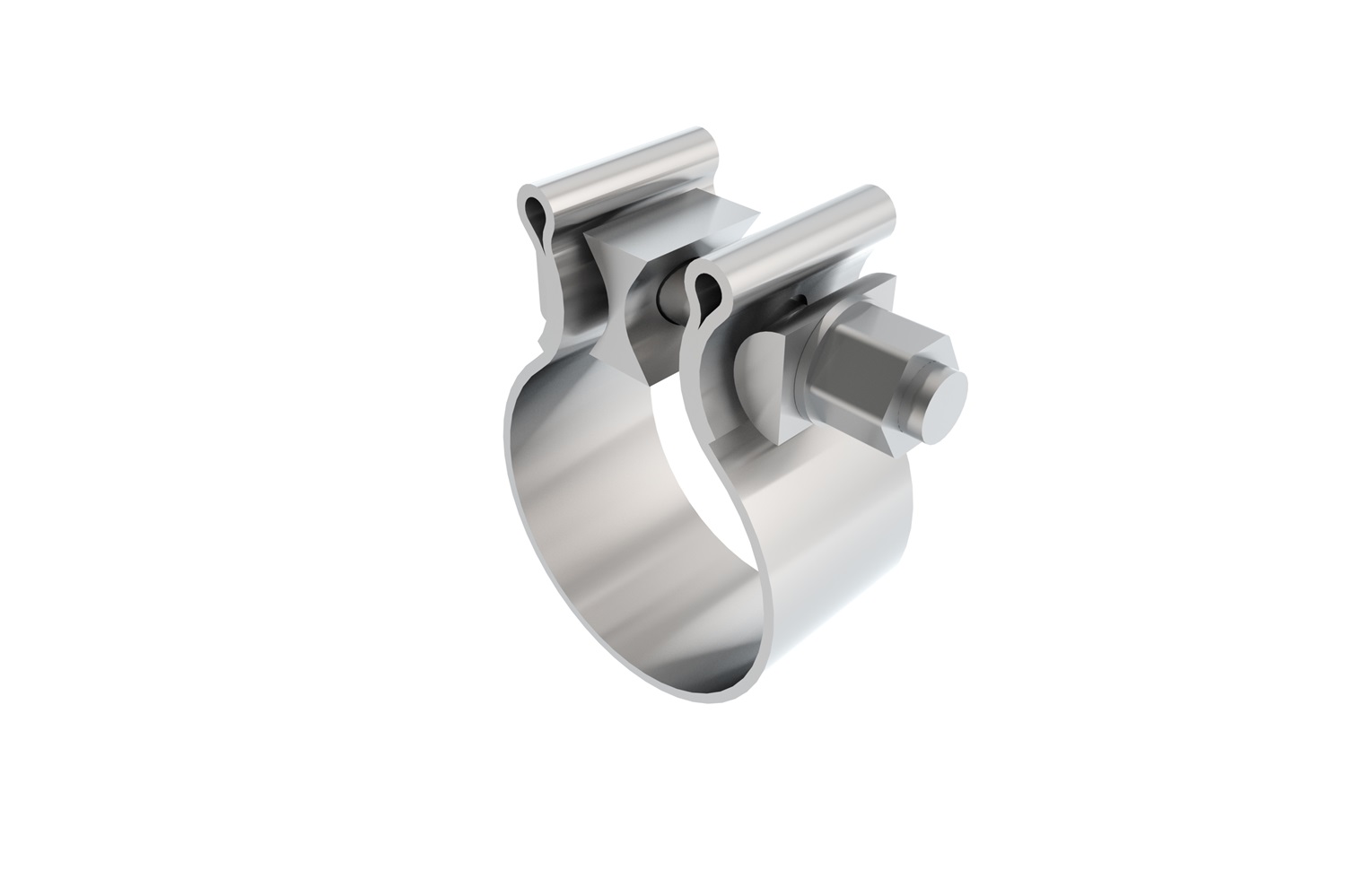 Borla 18302 - 2in T-304 Stainless Steel AccuSeal Single Bolt Band Clamp Borla 18302 - 2in T-304 Stainless Steel AccuSeal Single Bolt Band Clamp