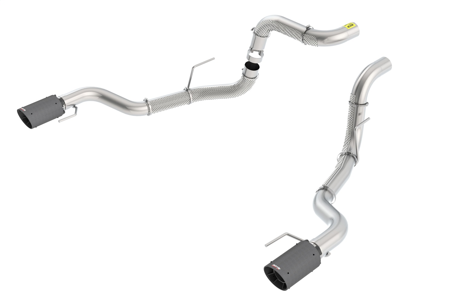 Borla 60640CFBA - 2017 Ford Raptor 3.5L AT RWD CC Short Bed/EC Standard Bed 3in Tailpipe Assembly w/ CF Tips