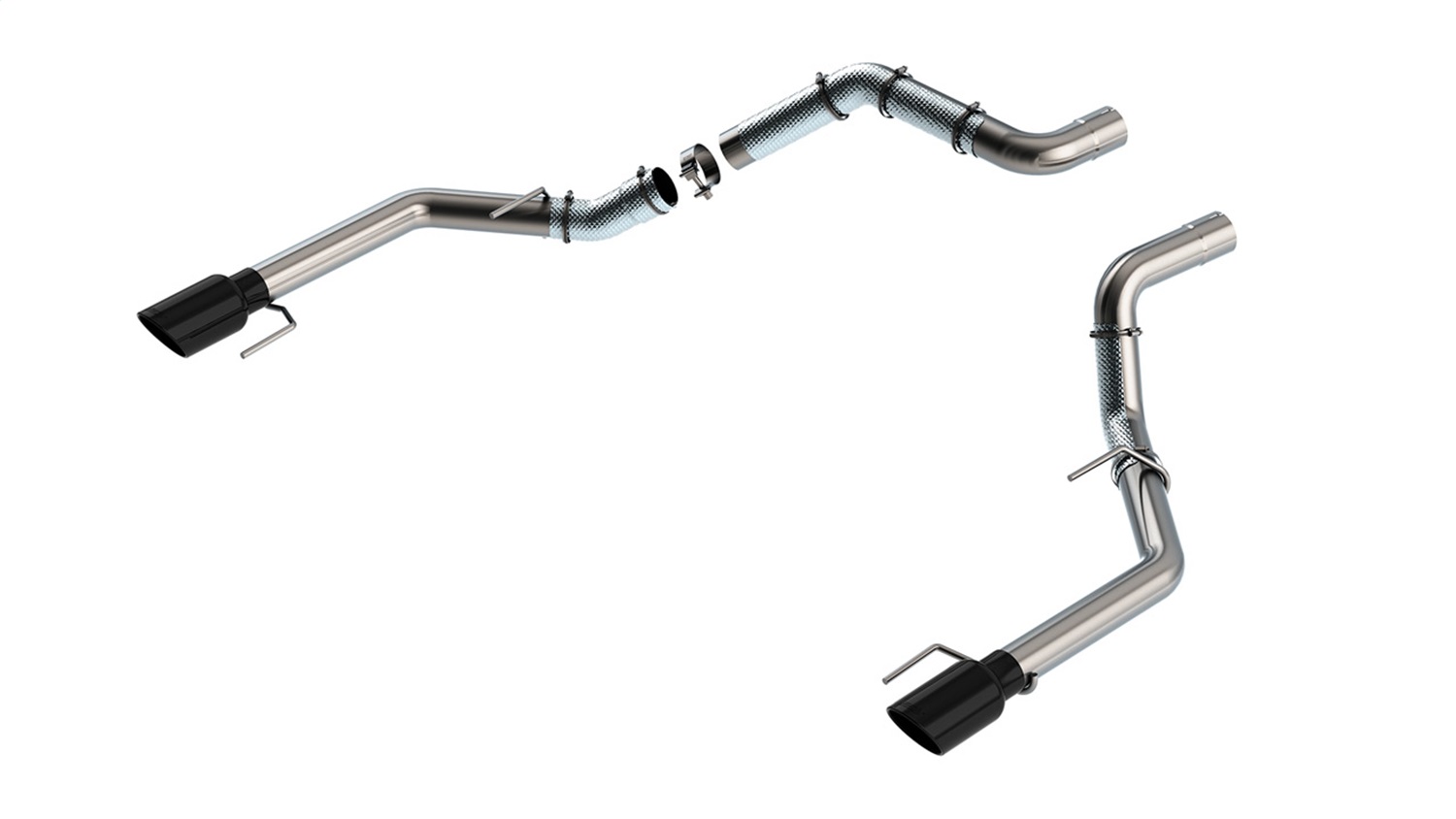 Borla 60727BC - 21-23 Ford Raptor 3in Tail Pipe Kit 4.5in Tip - Black Chrome