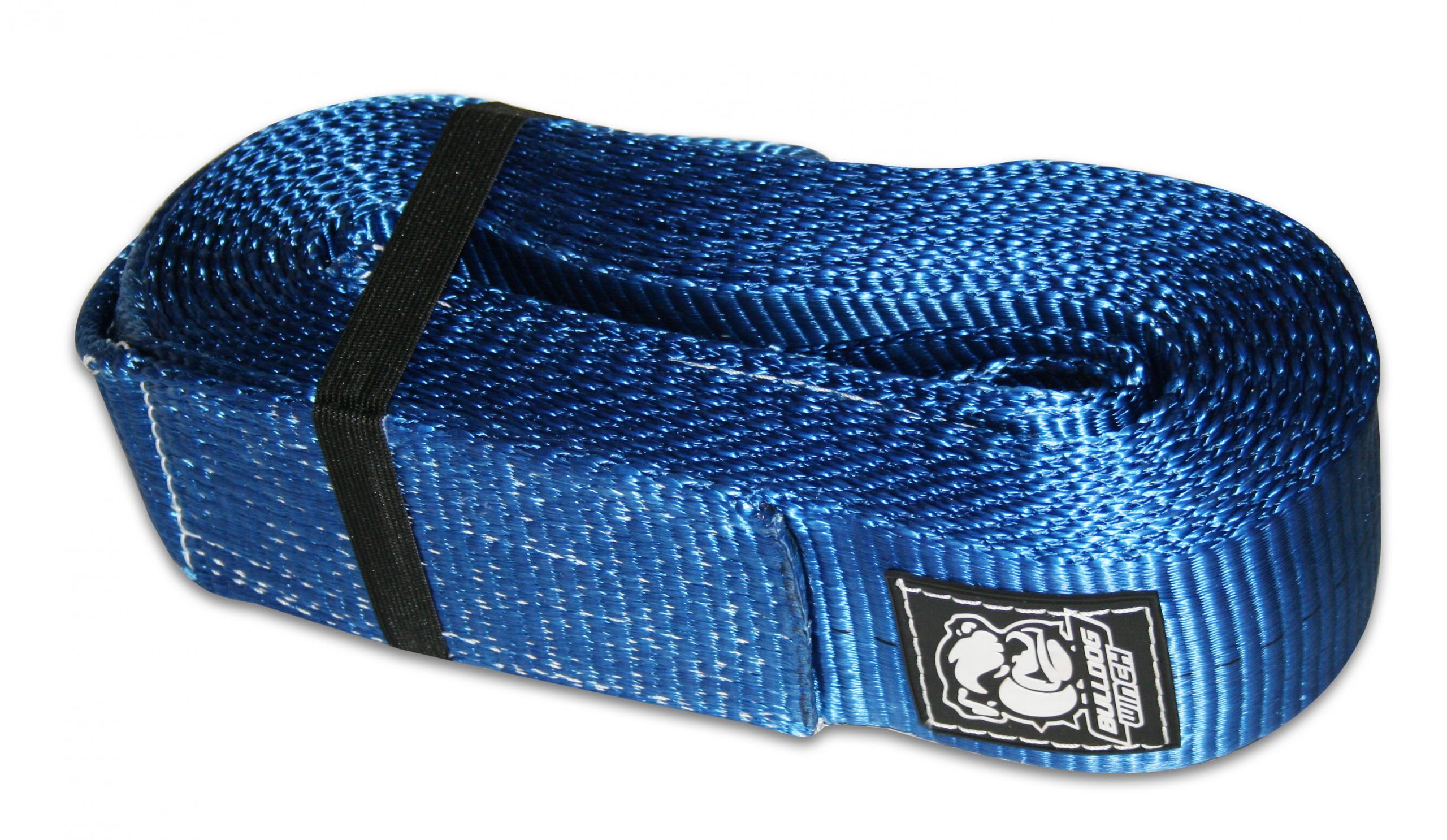 Bulldog Winch 20031 - Recovery Strap 4 Inch x 30 Ft 40 000 LB BS Polyester Blue