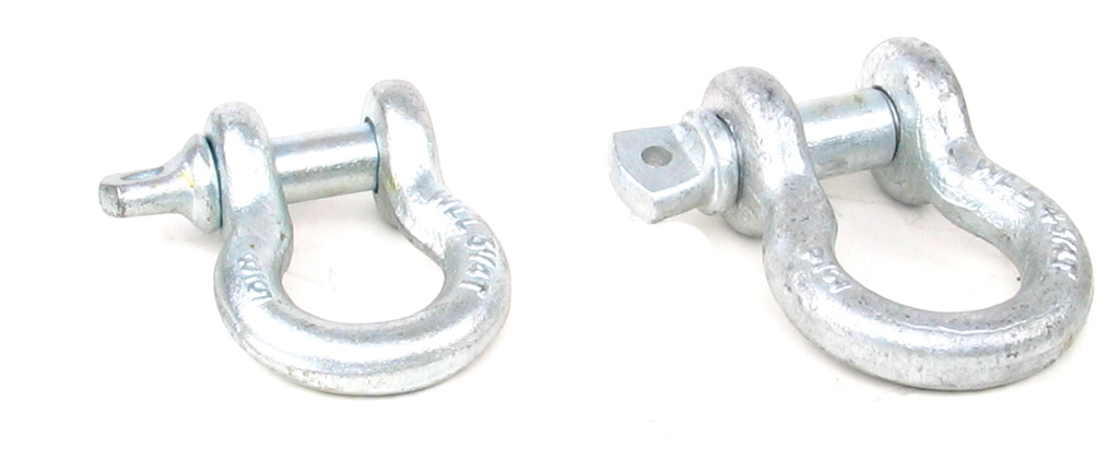 Bulldog Winch 20006 - 5/8 Inch Bow Shackle 6.5k LB WLL Silver