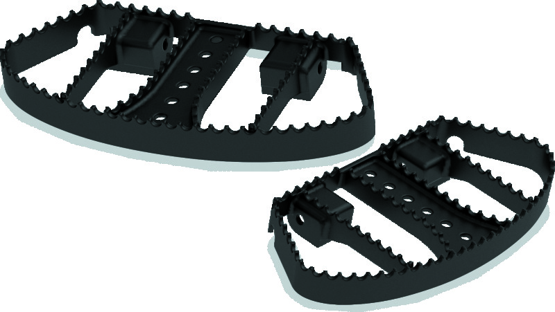 Burly Brand B13-1051B - MX Passenger Boards - Black