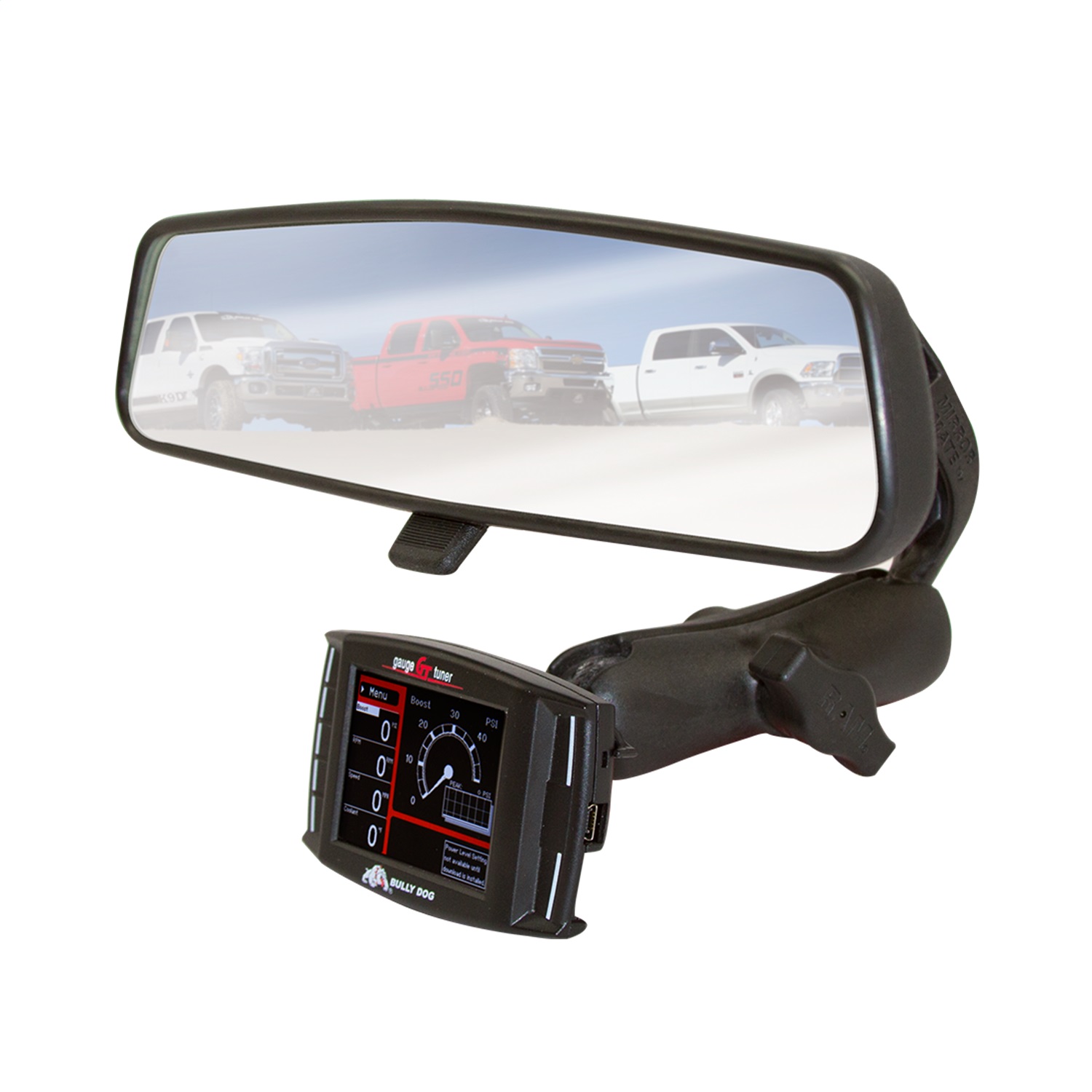 Bully Dog 31600 - RAM Mirror-Mate Mounting Kit for GT/WatchDog Ford, Dodge, Nissan, Jeep, Toyota Bully Dog 31600 - RAM Mirror-Mate Mounting Kit for GT/WatchDog Ford, Dodge, Nissan, Jeep, Toyota