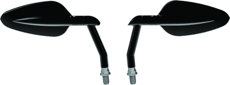 Burly Brand B16-1502B - Radar Mirror Set - Black