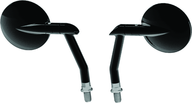 Burly Brand B16-1501B - Hot Rod Mirror Set - Black