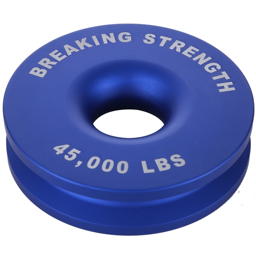 Bulldog Winch 20401 - 6.25 Inch Recovery Pulley 45,000 Breaking Strength for Synthetic Rope