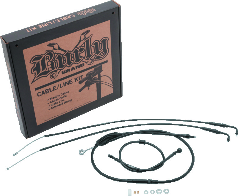 Burly Brand B30-1097 - Control Kit Clubman - Black