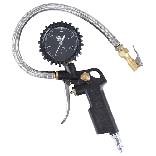 Bulldog Winch 42065 - Inflator Pistol Grip with 0-150psi Dial Gauge