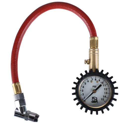 Bulldog Winch 42062 - Low Air Pressure Gauge 0-15PSI Glow in the Dark Analog