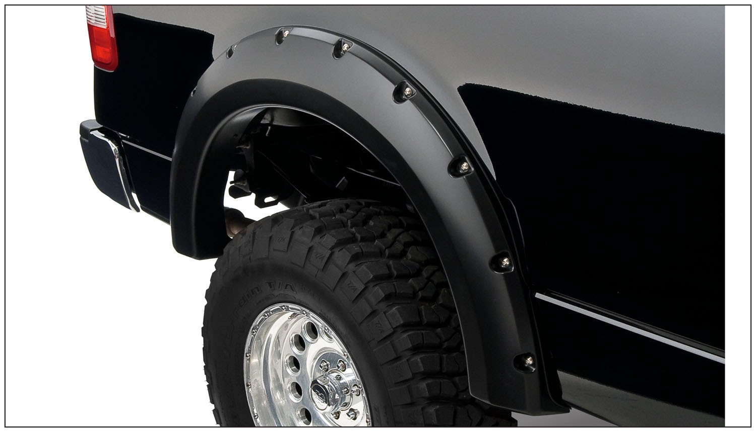 Bushwacker 20054-02 - 04-08 Ford F-150 Styleside Pocket Style Flares 2pc 66.0/78.0/96.0in Bed - Black