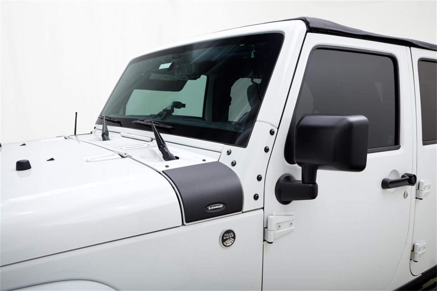 Bushwacker 14015 - 07-18 Jeep Wrangler Trail Armor Cowl Cover - Black