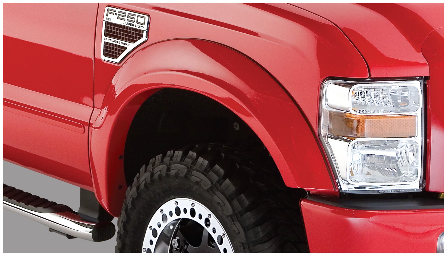 Bushwacker 20057-02 - 08-10 Ford F-250 Super Duty OE Style Flares 2pc - Black