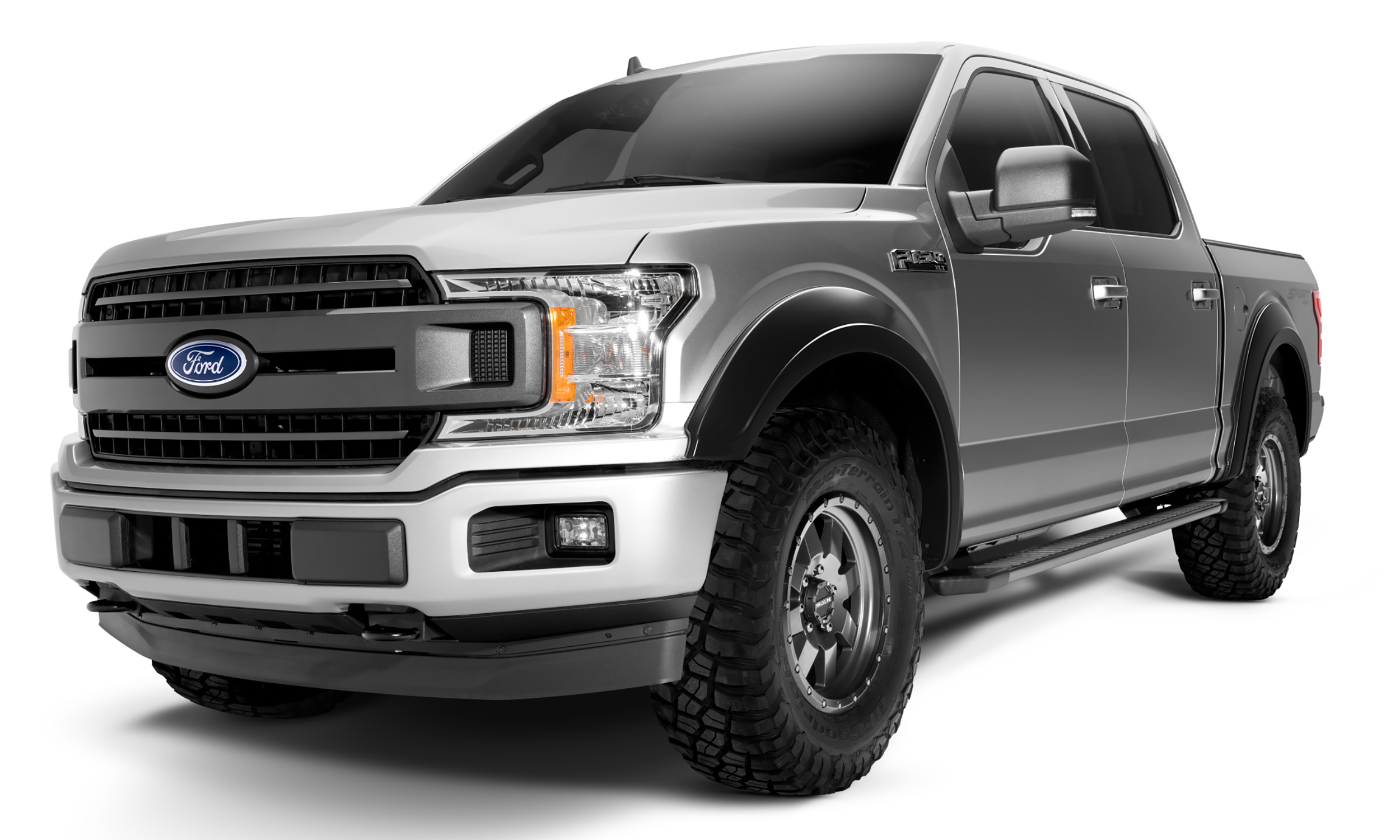Bushwacker 20947-02 - 18-19 Ford F-150 Extend-A-Fender Style Flares 4pc. - Black