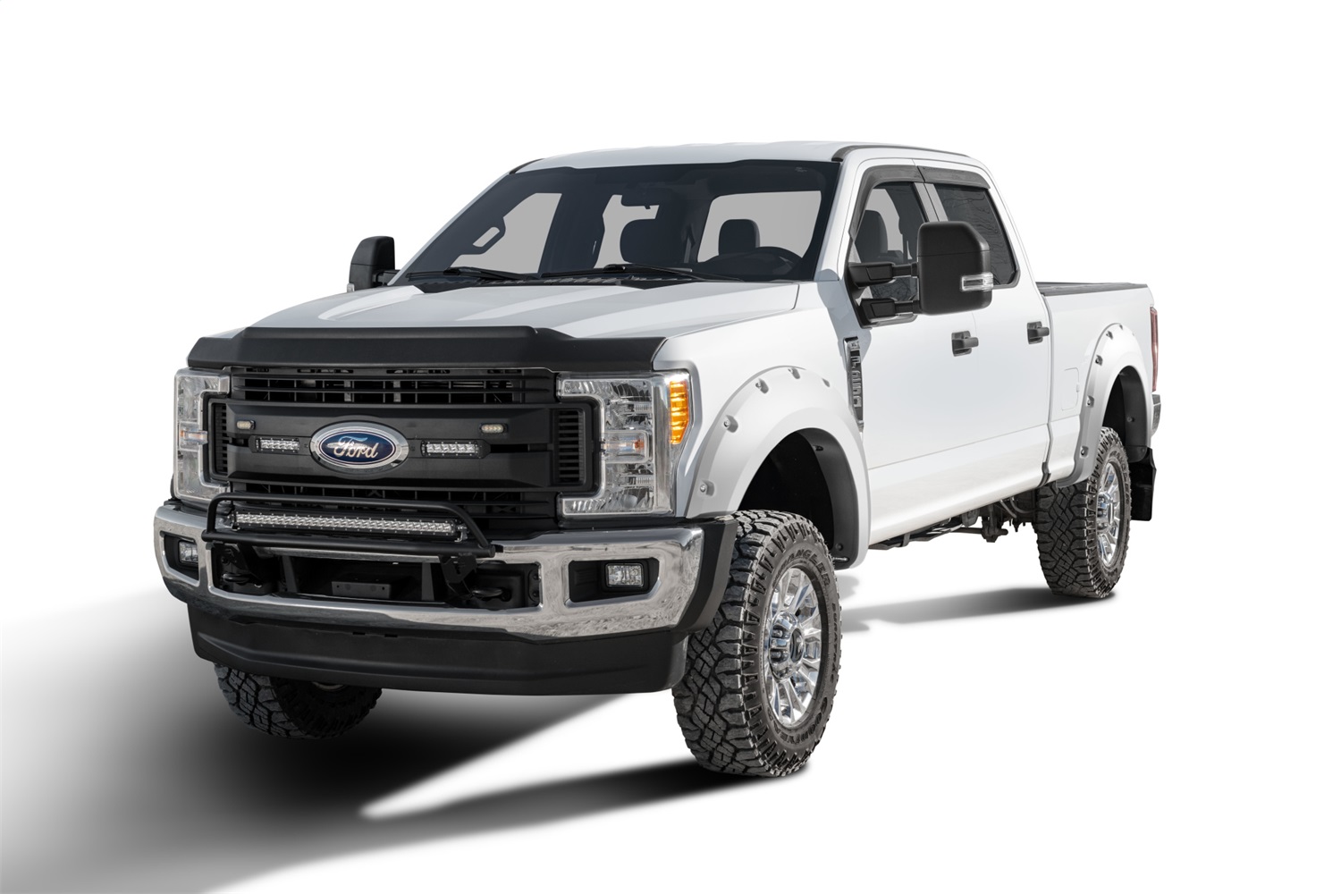 Bushwacker 20942-12 - 17-18 Ford F-250 Super Duty Pocket Style Flares 4pc - Oxford White Bushwacker 20942-12 - 17-18 Ford F-250 Super Duty Pocket Style Flares 4pc - Oxford White