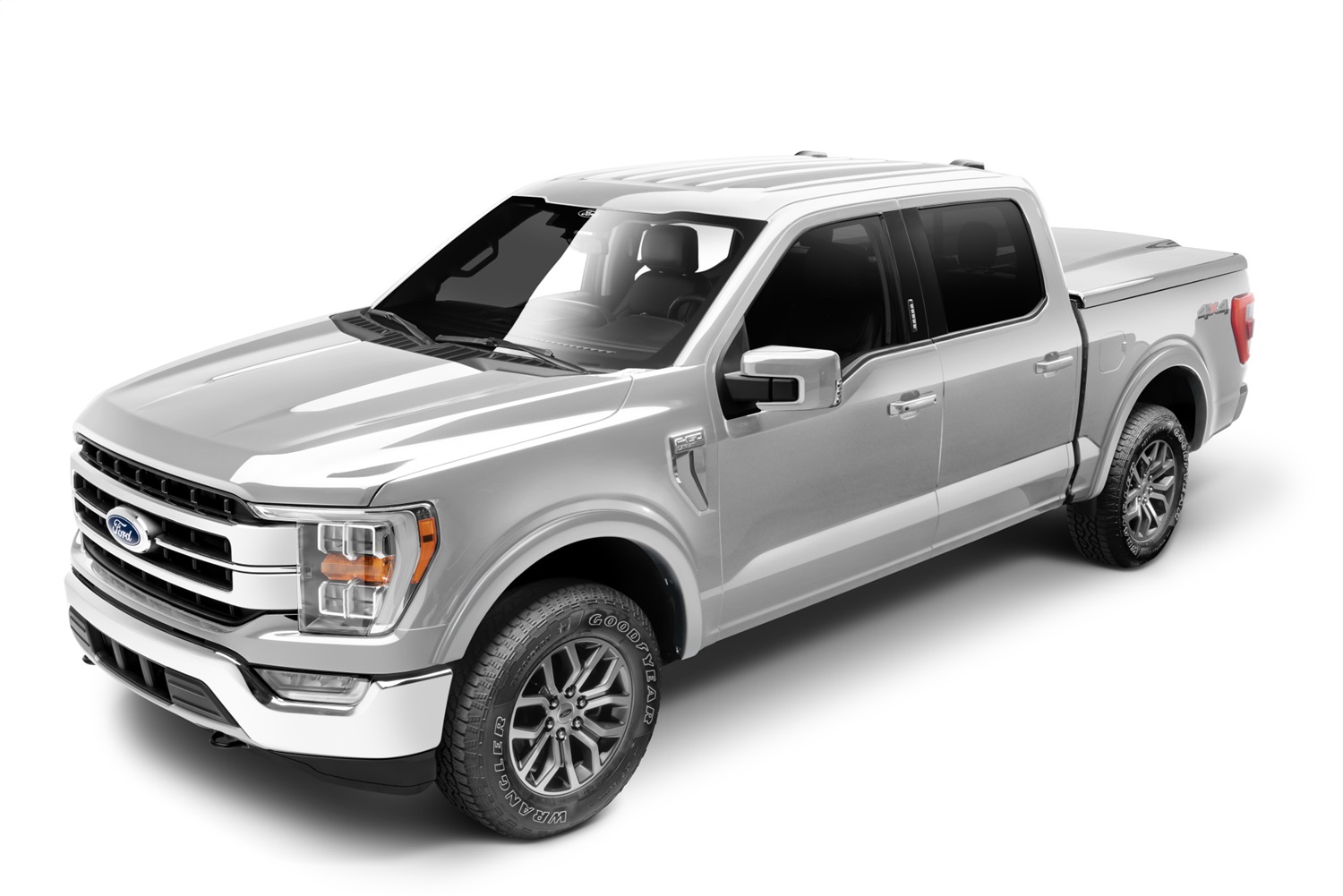 Bushwacker 20948-52 - OE Style Color Matched Ingot Silver 4-Piece Fender Flare Set for 2018-2020 Ford F-150
