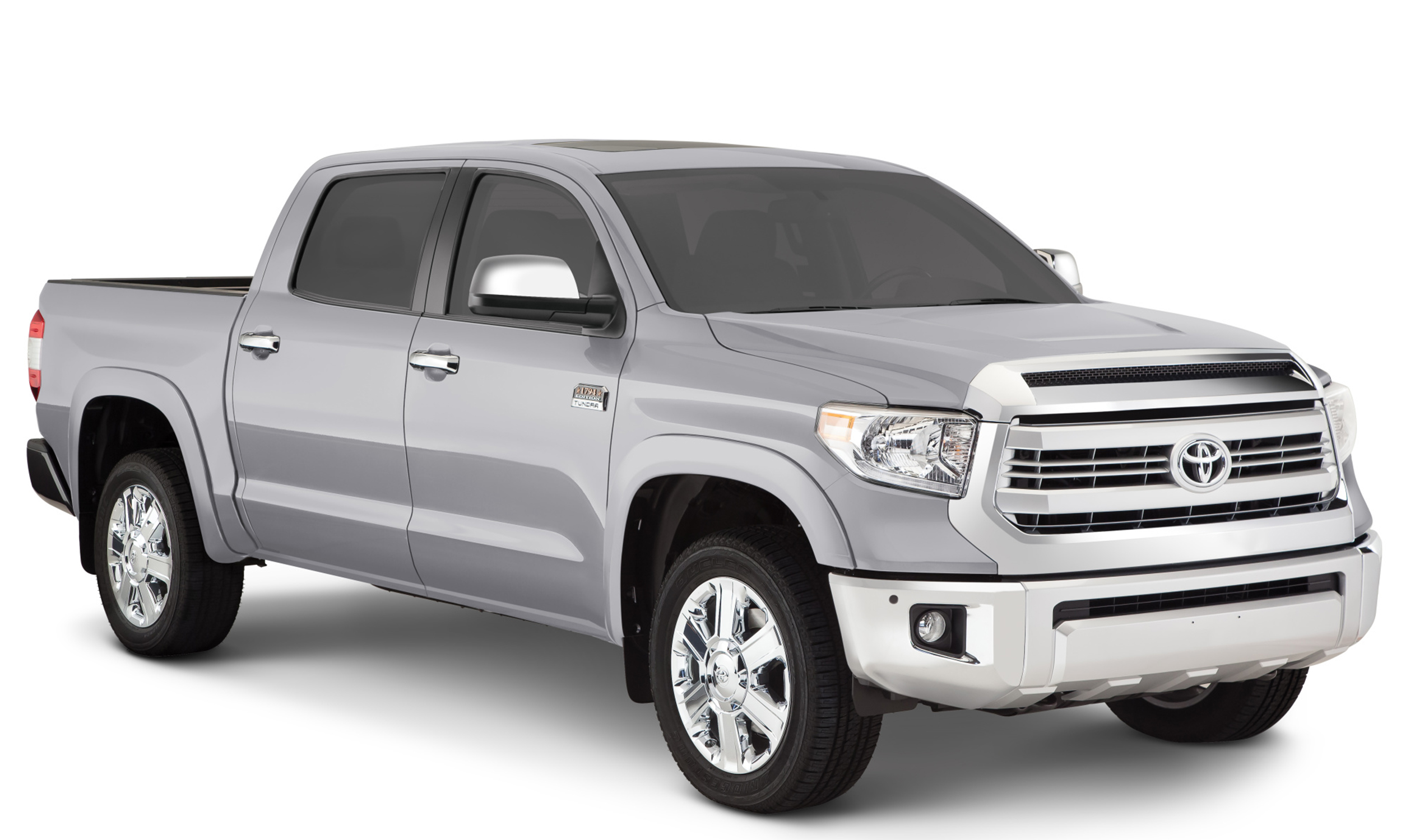 Bushwacker 30917-53 - 16-18 Toyota Tundra Fleetside OE Style Flares - 4 pc 66.7/78.7/97.6in Bed - Silver Sky