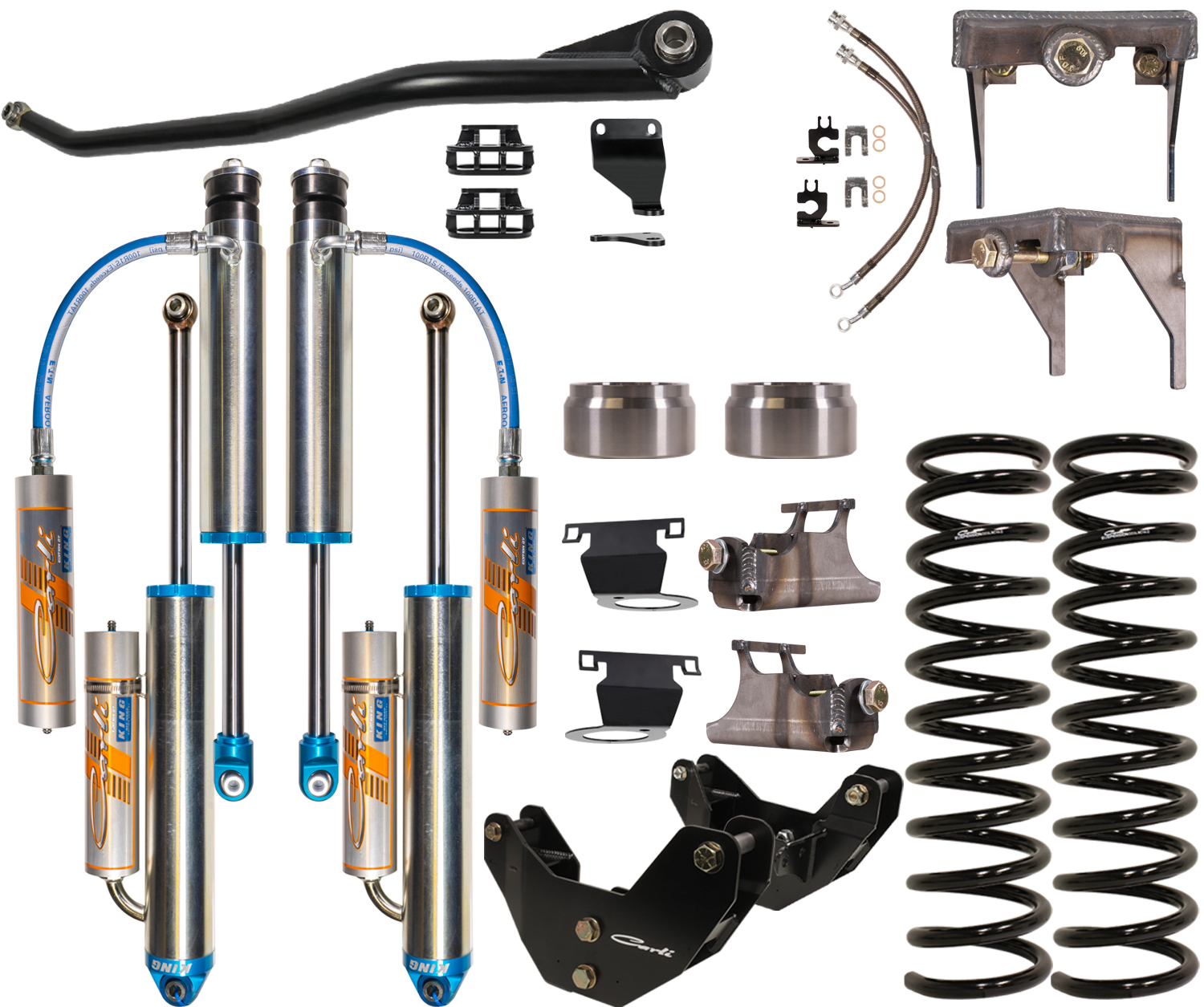 Carli Suspension CS-DD30-1319-D - Carli 13-23 Ram 3500 Diesel Dominator 3.0 3.25in. Lift Kit (w/o Factory Rear Air Assist)