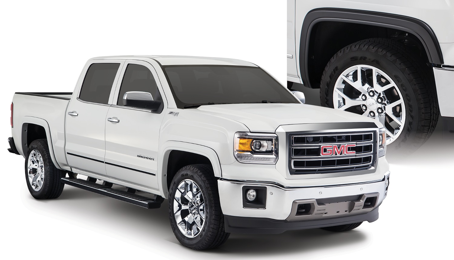 Bushwacker 40962-02 - 14-15 GMC Sierra 1500 OE Style Flares 4pc - Black