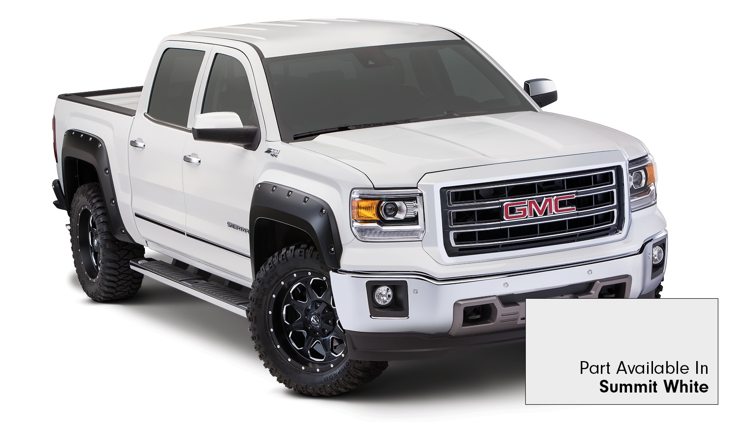 Bushwacker 40927-14 - 19-21 Chevrolet Silverado 1500 Pocket Style Flares 4pc - Summit White