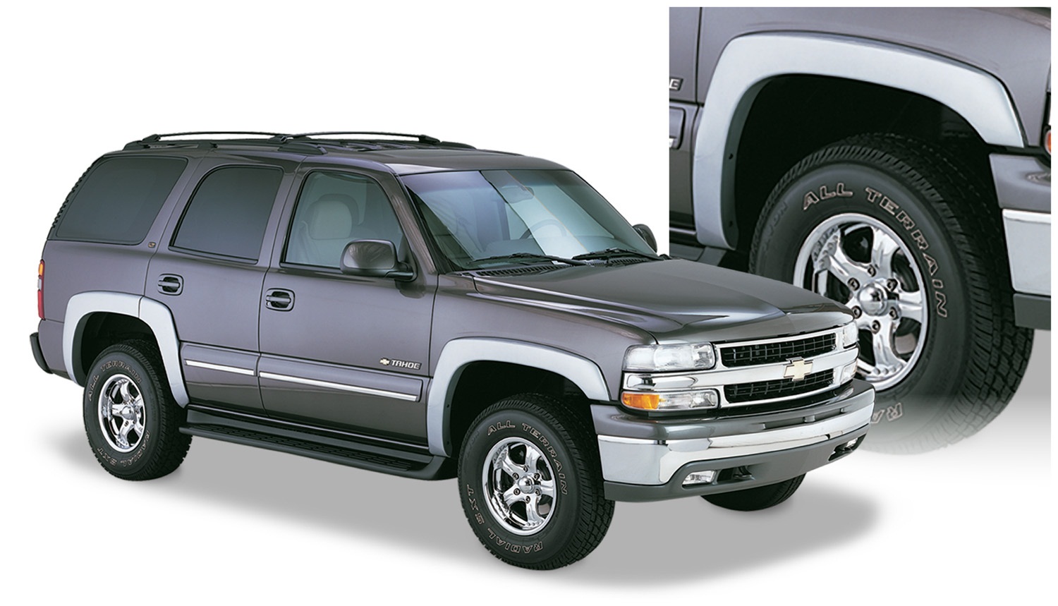 Bushwacker 40910-02 - 00-06 Chevy Tahoe OE Style Flares 4pc 4-Door - Black