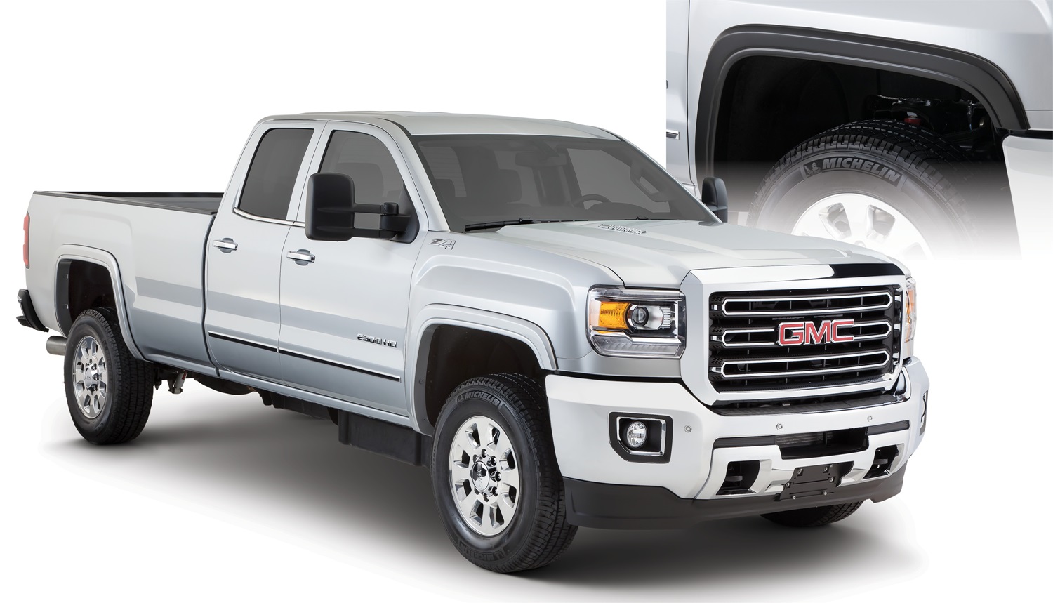 Bushwacker 40965-02 - 15-18 GMC Sierra 2500 HD OE Style Flares 4pc 78.8/97.6in Bed - Black Bushwacker 40965-02 - 15-18 GMC Sierra 2500 HD OE Style Flares 4pc 78.8/97.6in Bed - Black