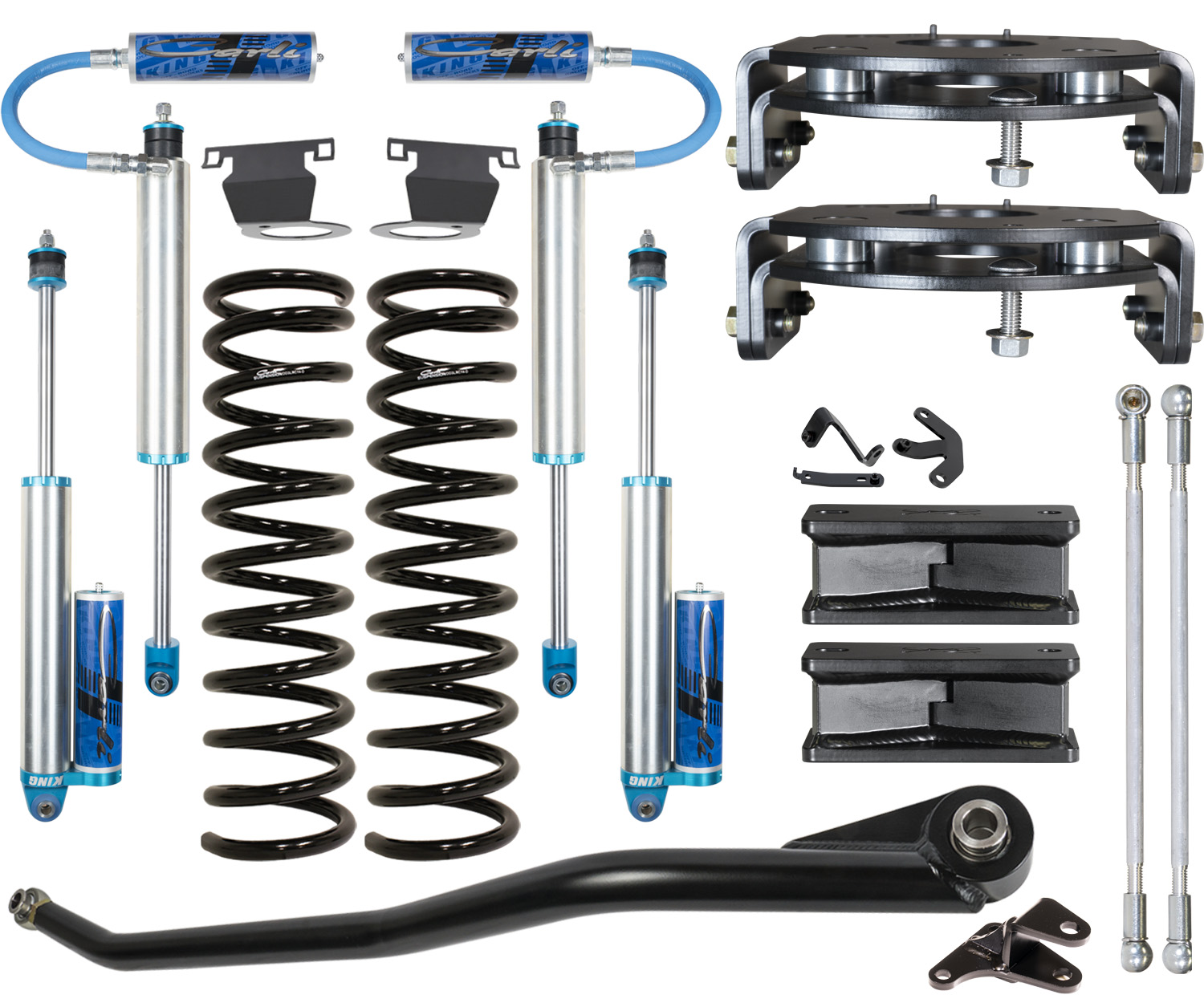 Carli Suspension CS-DPT25-LVL-1419-D-AR - Carli Pintop 2.5 Leveling System - Base - 2.5in Lift - 2014-22 Ram 2500 - Air Rear