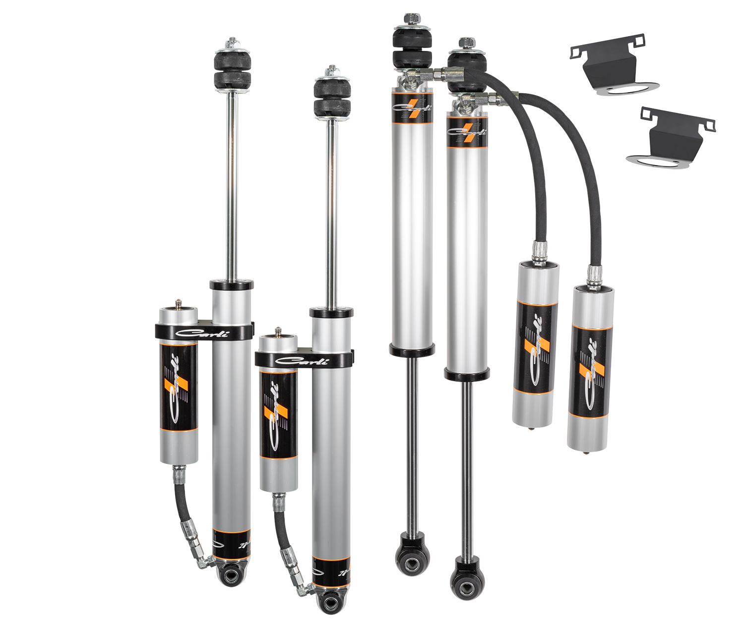 Carli Suspension CS-DLVLSPKG-CS20RR-A - Carli Backcountry Leveling Shock Set - Remote Reservoir -  - Ram 2500 - 4X4