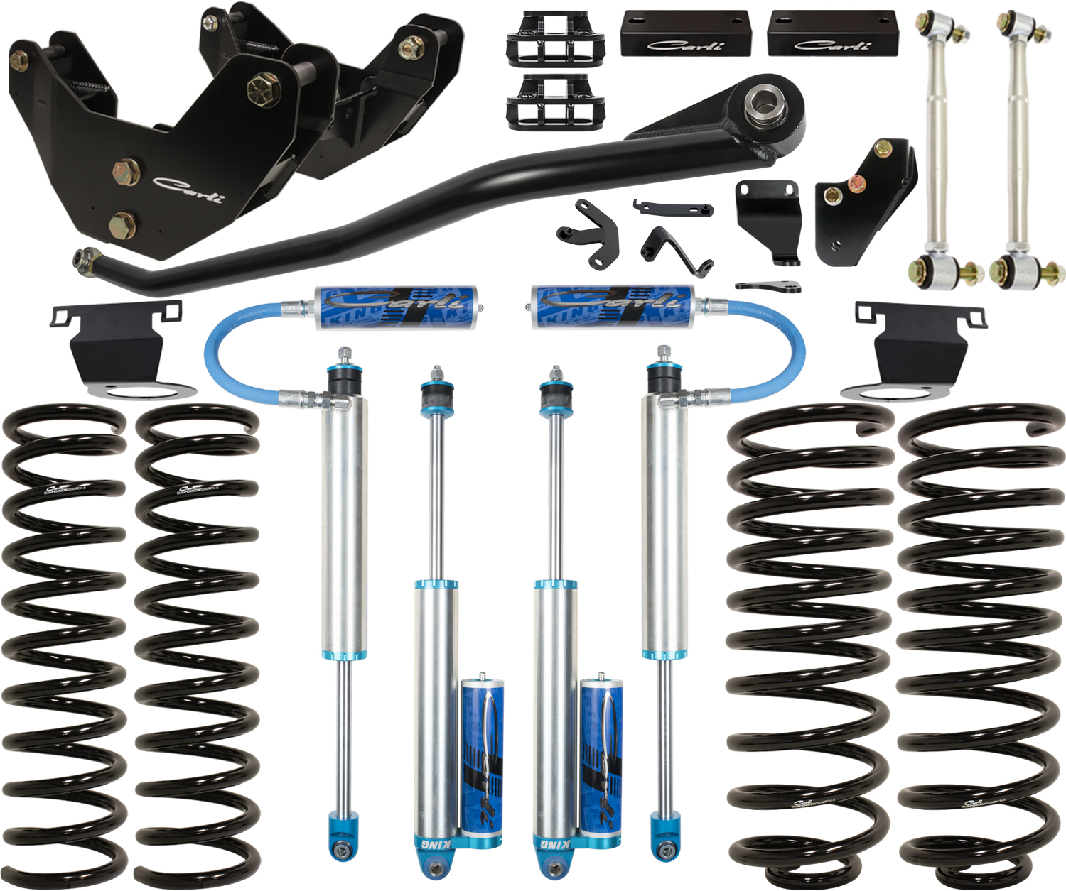 Carli Suspension CS-DPT25-14-H - Carli Pintop 2.5 Leveling System - Base - 3in Lift - 2014-18 Ram 2500 - Gas