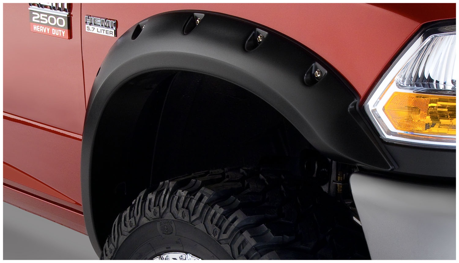 Bushwacker 50047-02 - 10-18 Dodge Ram 2500 Pocket Style Flares 2pc - Black