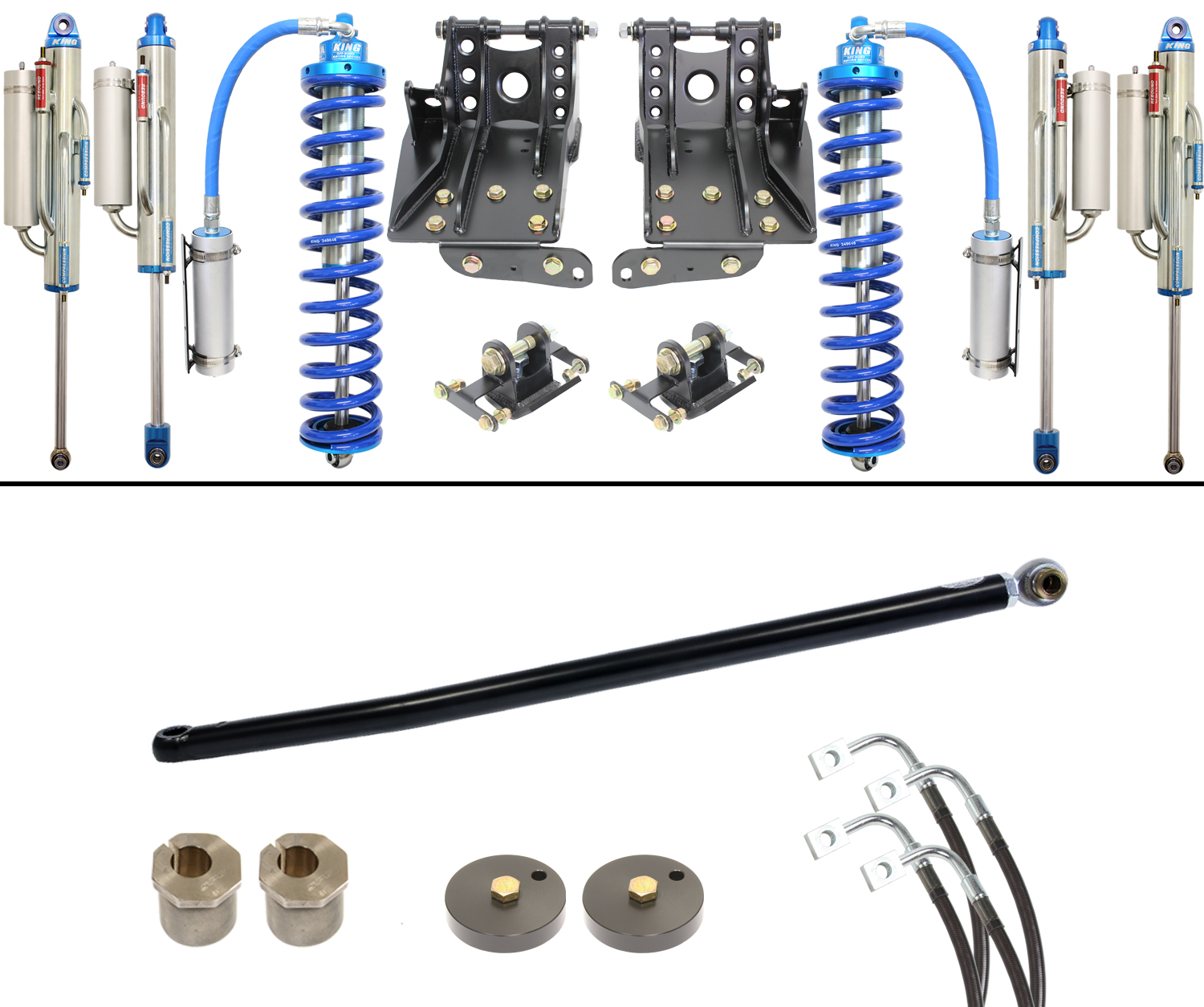 Carli Suspension CS-F45-CO25-BYP-05 - Carli Coilover 2.5 Bypass System - Base - 4.5in Lift - 2005-07 Ford F250/F350 Carli Suspension CS-F45-CO25-BYP-05 - Carli Coilover 2.5 Bypass System - Base - 4.5in Lift - 2005-07 Ford F250/F350
