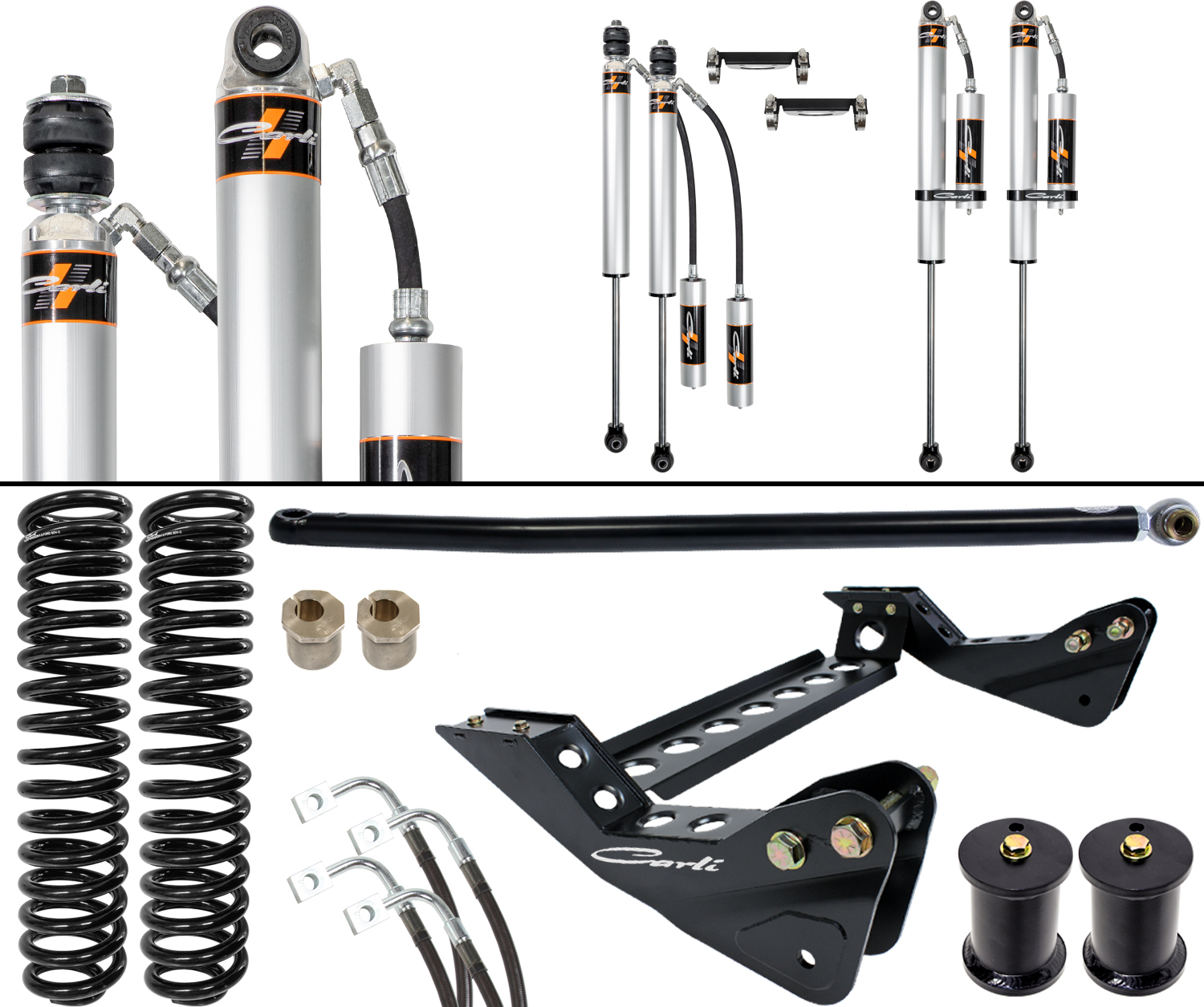 Carli Suspension CS-F45-BC-CS-08 - Carli Backcountry 2.0 System - Base - 4.5in Lift - 2008-10 Ford F250/F350 - Diesel