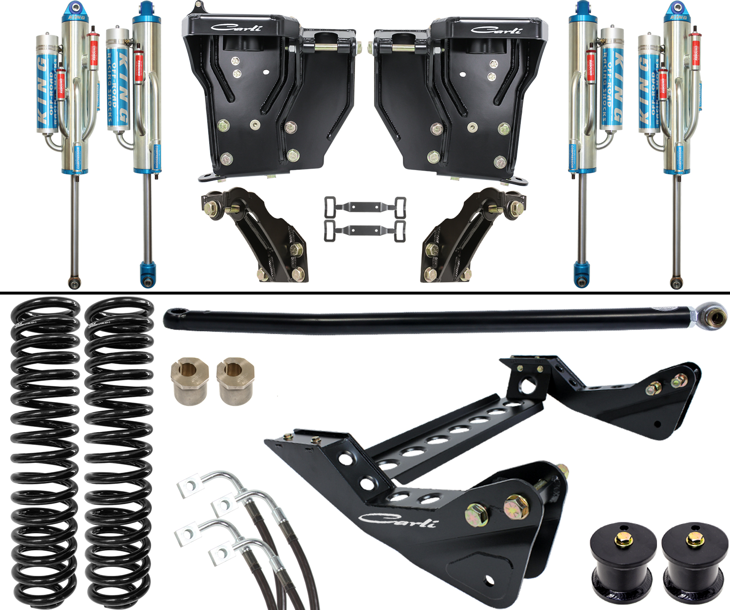 Carli Suspension CS-F45-UC30-08 - Carli Unchained 3.0 Bypass System - Base - 4.5in Lift - 2008-10 Ford F250/F350