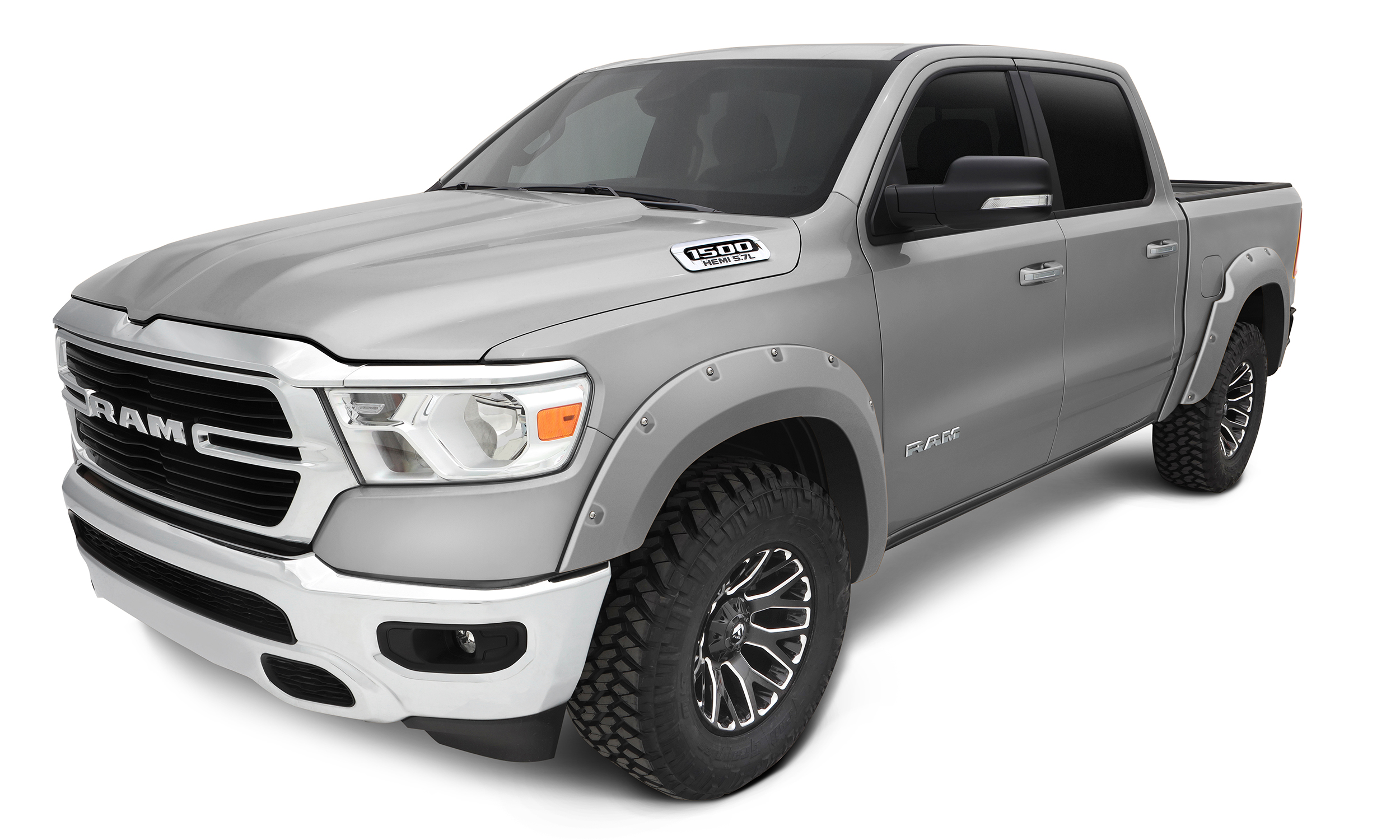 Bushwacker 50924-95 - 20-22 Ram 1500 (Excl. Rebel/TRX) Pocket Style Flares 4pc - Billet Silver Metallic Bushwacker 50924-95 - 20-22 Ram 1500 (Excl. Rebel/TRX) Pocket Style Flares 4pc - Billet Silver Metallic