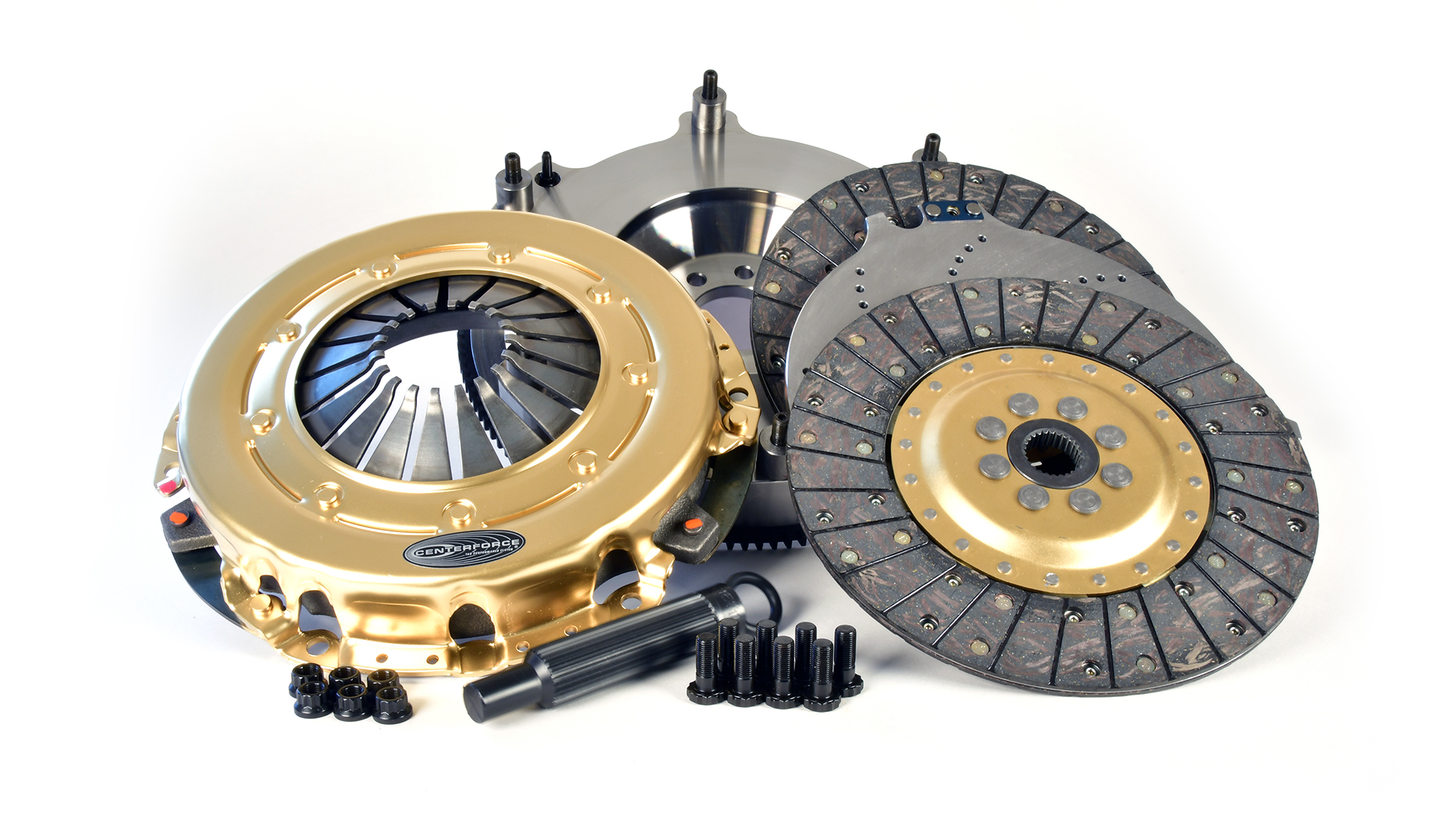Centerforce 412615690 - SST 10.4, Multi=Disc Clutch and Flywheel Kit, 51.6 lbs, 130 Tooth Gear, 8 Bolt Crank, 925 ft/lbs Capacity, 10.4in Dia., 26-Spline, Fits Dodge Challenger 8 Cyl