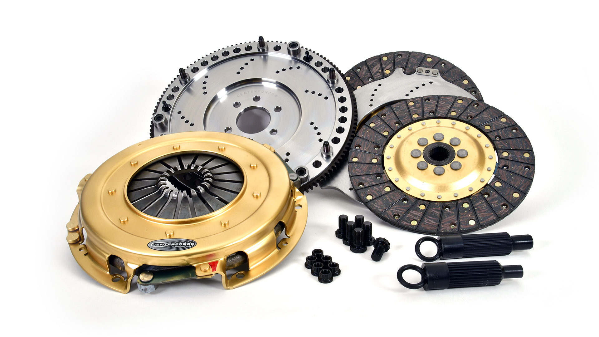 Centerforce 412613000 - SST 10.4, Multi=Disc Clutch and Flywheel Kit, 46.20 lbs, 130 Tooth Gear, 6 Bolt Crank, 925 ft/lbs Capacity, 10.4in Dia., 26-Spline, Fits Dodge/Plymouth Cars 8 Cyl