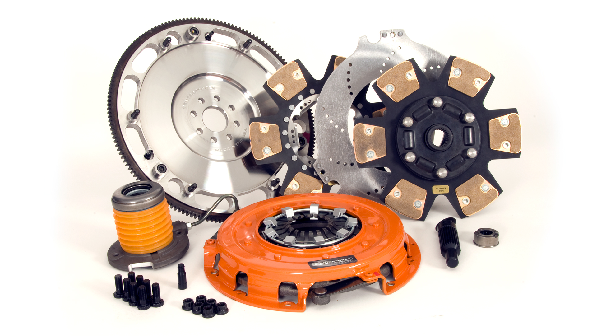 Centerforce 415115705 - DYAD ? XDS 10.4, Extreme Multi-Disc Clutch and Flywheel Kit, 48.45 lbs, 164 Tooth Gear, 0 in/oz Internally Balanced, 8 Bolt Crank, 1600 ft/lbs Capacity, 10.4in Dia., 26-Spline, Fits Ford Mustang 8 Cyl Centerforce 415115705 - DYAD ? XDS 10.4, Extreme Multi-Disc Clutch and Flywheel Kit, 48.45 lbs, 164 Tooth Gear, 0 in/oz Internally Balanced, 8 Bolt Crank, 1600 ft/lbs Capacity, 10.4in Dia., 26-Spline, Fits Ford Mustang 8 Cyl