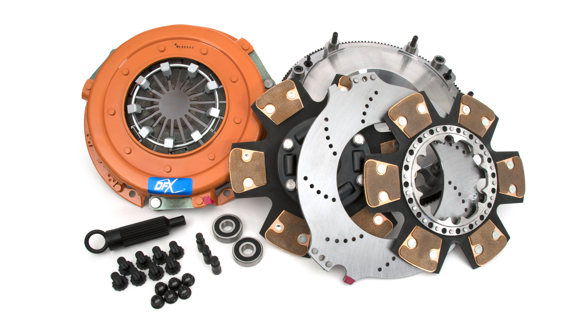 Centerforce 415614877 - DYAD ? XDS 10.4, Extreme Multi-Disc Clutch and Flywheel Kit, 53.20 lbs, 168 Tooth Gear, 0 in/oz Internally Balanced, 8 Bolt Crank, 10.4in Dia., 26-Spline, Fits Chevrolet Camaro and Corvette 6.2L Centerforce 415614877 - DYAD ? XDS 10.4, Extreme Multi-Disc Clutch and Flywheel Kit, 53.20 lbs, 168 Tooth Gear, 0 in/oz Internally Balanced, 8 Bolt Crank, 10.4in Dia., 26-Spline, Fits Chevrolet Camaro and Corvette 6.2L