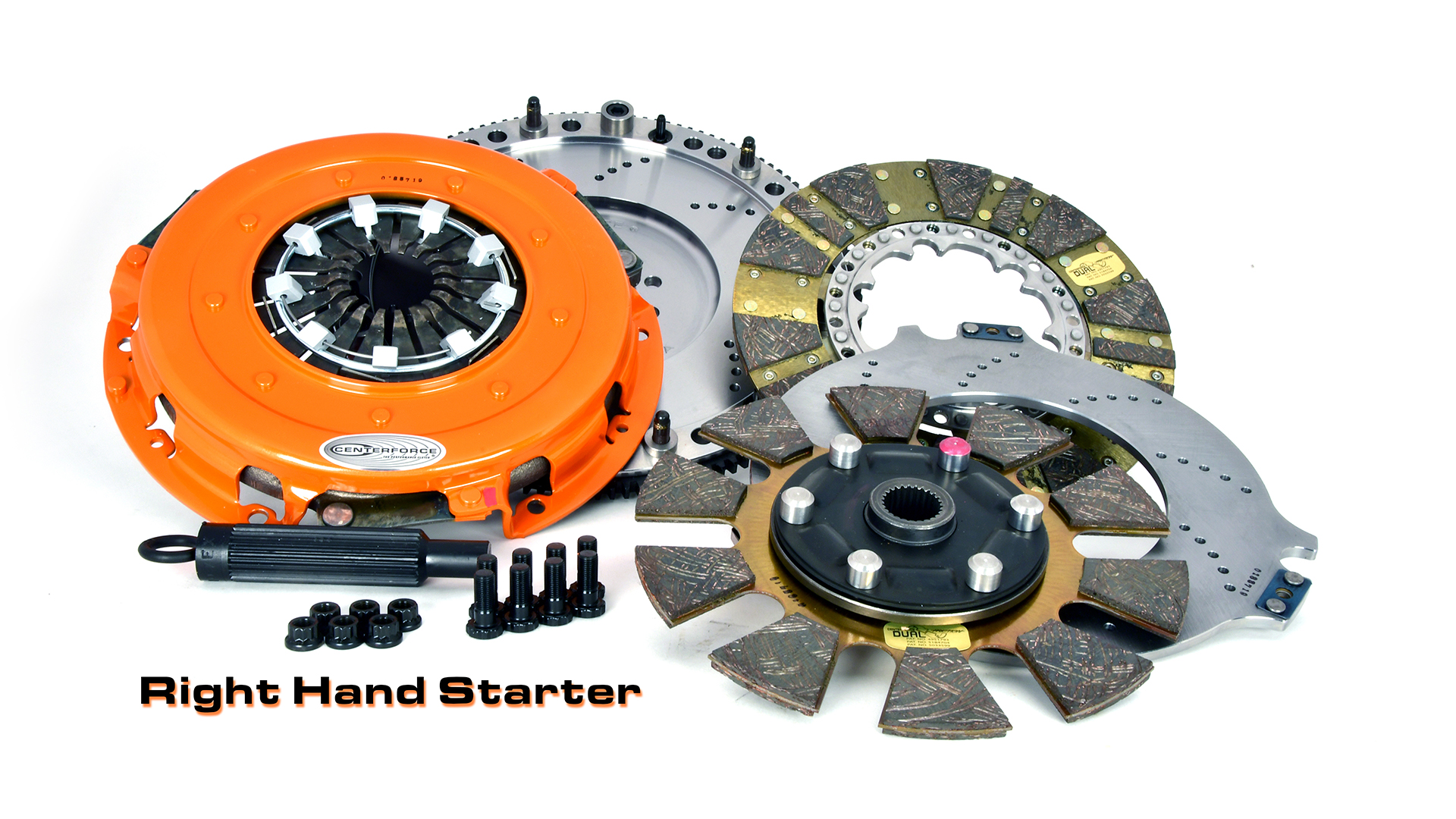 Centerforce 413613099 - DYAD ? DS 10.4, Multi-Disc Clutch and Flywheel Kit, 47.30 lbs, 130 Tooth Gear, 8 Bolt Crank, 10.4in Dia., 26-Spline, Fits Dodge s Crate Engines & Swaps Gen III HEMI 8 Cyl