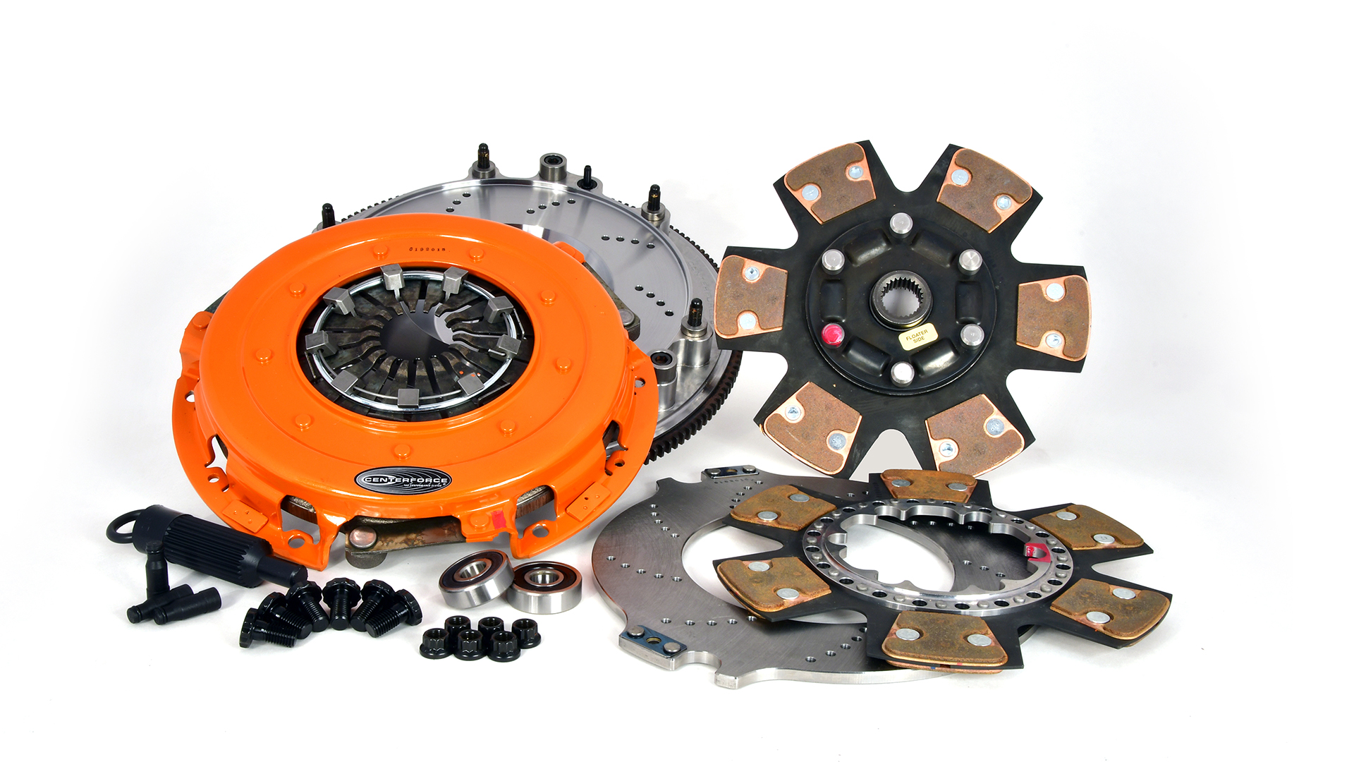 Centerforce 415614867 - DYAD ? XDS 10.4, Extreme Multi-Disc Clutch and Flywheel Kit, 55.50 lbs, 168 Tooth Gear, 0 in/oz Internally Balanced, 6 Bolt Crank, 1600 ft/lbs Capacity, 10.4in Dia., 26-Spline, Fits Cadillac/Chevrolet CTS and Camaro V 6.2L