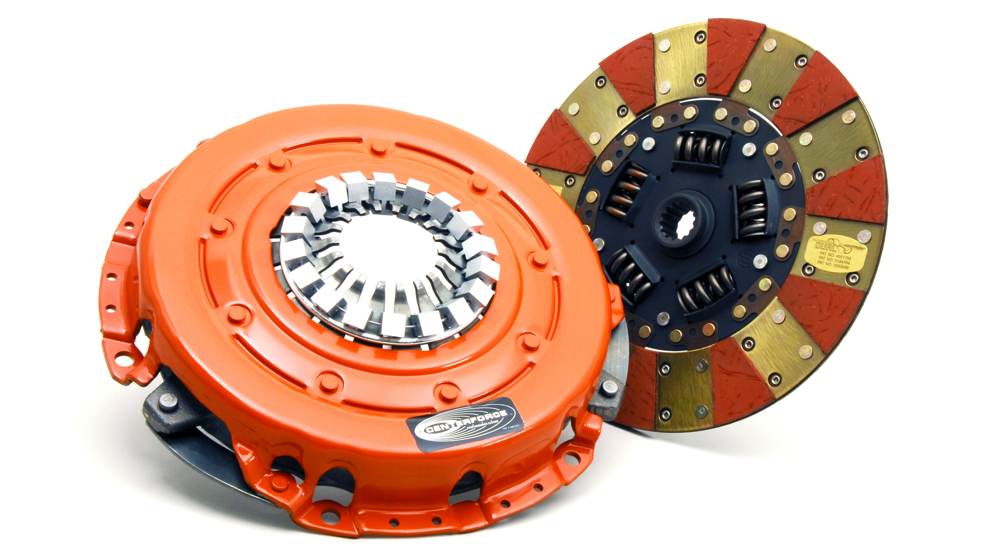 Centerforce DF114056 - Dual Friction ?, High Performance Clutch Pressure Plate and Disc Set, 483 ft/lbs Capacity, 10.4in Dia., 14-Spline, Fits Ford Cars and Trucks Base 3.6L/3.9L