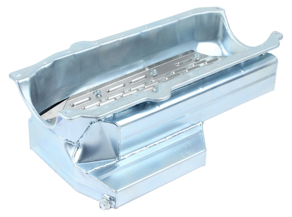 Champ Pans CP106KORB - SBC Oil Pan - 6.5 Deep w/Kick-Out 86-Up Champ Pans CP106KORB - SBC Oil Pan - 6.5 Deep w/Kick-Out 86-Up