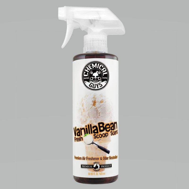 Chemical Guys AIR23116 - Vanilla Bean Air Freshener & Odor Eliminator - 16oz
