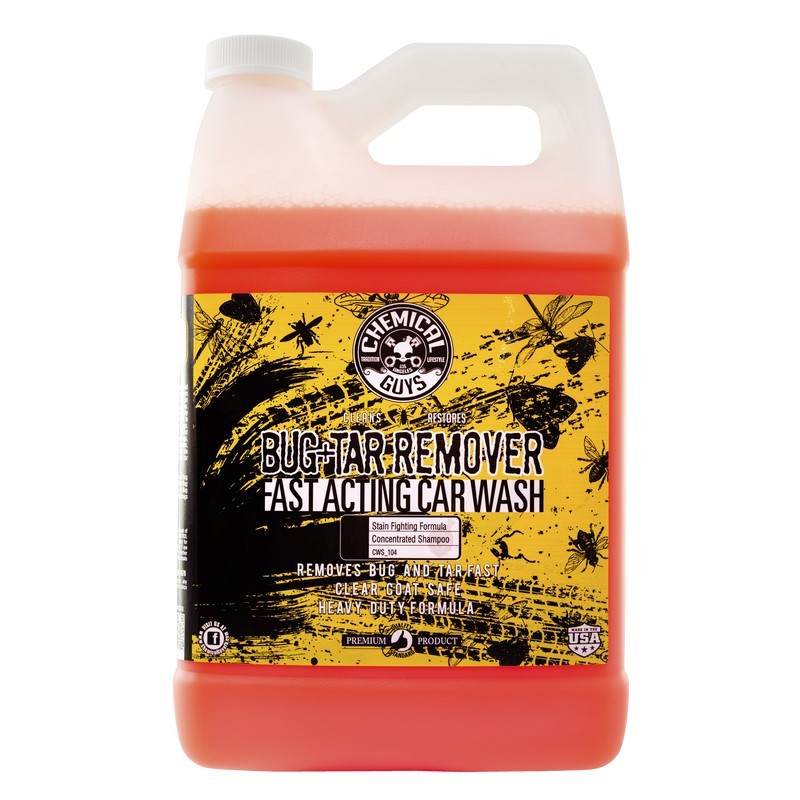 Chemical Guys CWS_104 - Bug & Tar Heavy Duty Car Wash Shampoo - 1 Gallon