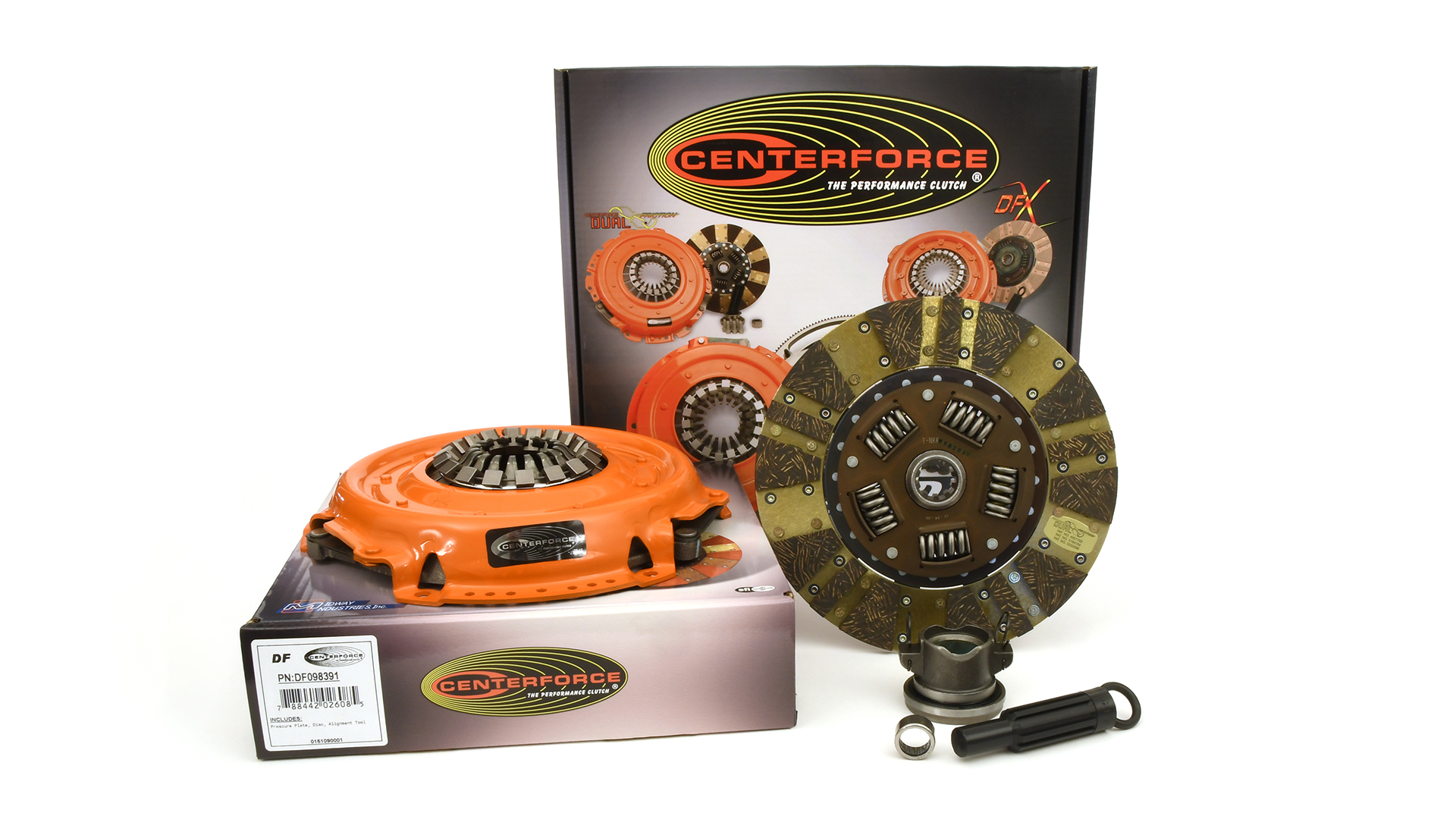 Centerforce KDF641481 - Dual Friction ?, High Performance Clutch Kit, 563 ft/lbs Capacity, 10.4in Dia., 10-Spline, Fits Jeep Liberty and Wrangler 3.7L/3.8L