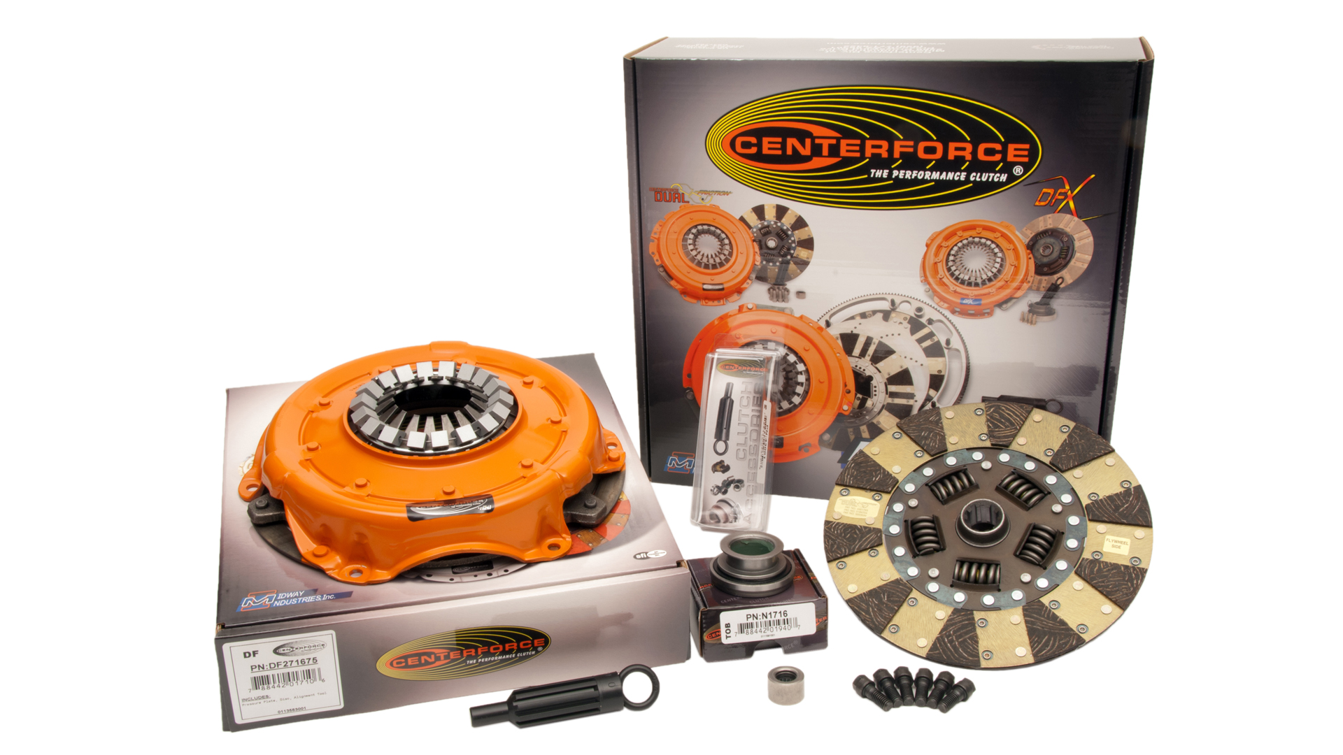 Centerforce KDF717516 - Dual Friction ?, High Performance Clutch Kit, 529 ft/lbs Capacity, 10.4in Dia., 10-Spline, Fits Buick/Chevrolet/GMC Cars and Trucks 6/8 Cyl
