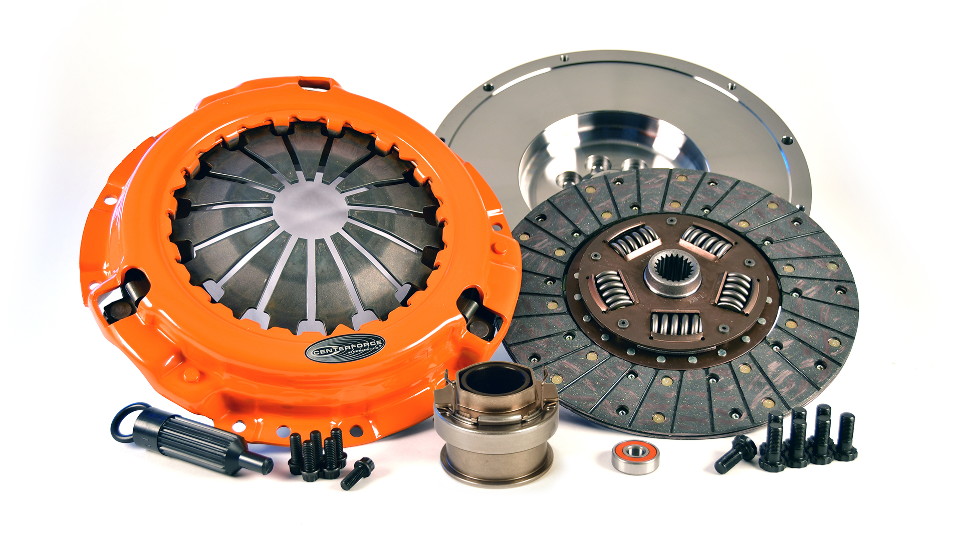 Centerforce KCFT409540 - II, Performance Clutch and Flywheel Kit, 23.2 lbs, 129 Tooth Gear, 8 Bolt Crank, 430 ft/lbs Capacity, 11in Dia., 21-Spline, Fits Toyota FJ Cruiser and Tacoma 4.0L Centerforce KCFT409540 - II, Performance Clutch and Flywheel Kit, 23.2 lbs, 129 Tooth Gear, 8 Bolt Crank, 430 ft/lbs Capacity, 11in Dia., 21-Spline, Fits Toyota FJ Cruiser and Tacoma 4.0L