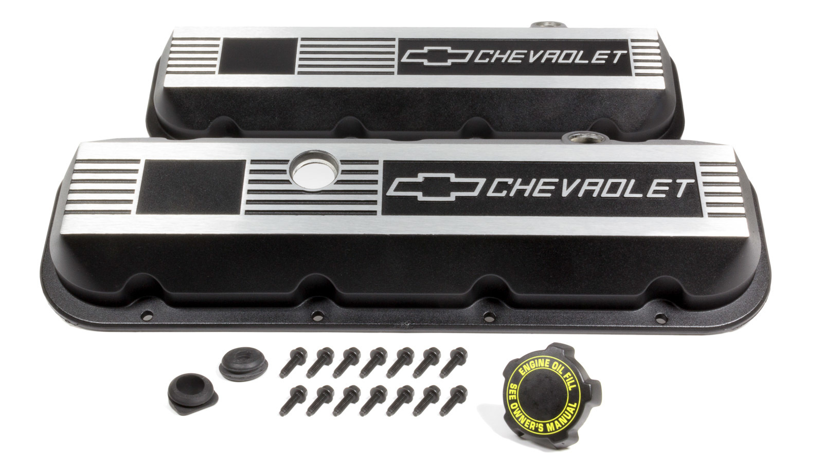 Chevrolet Performance 12495488 - Aluminum Valve Covers - BBC- Short